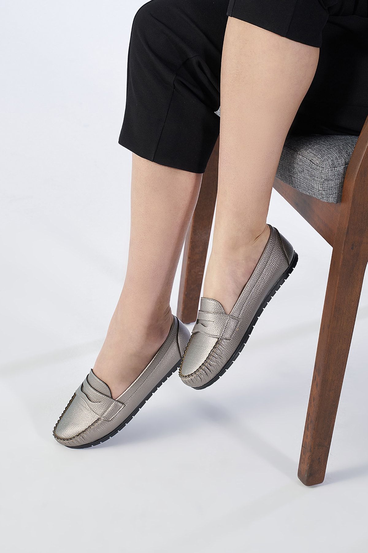 OCT Shoes Kadın Gri Babet Ts1025