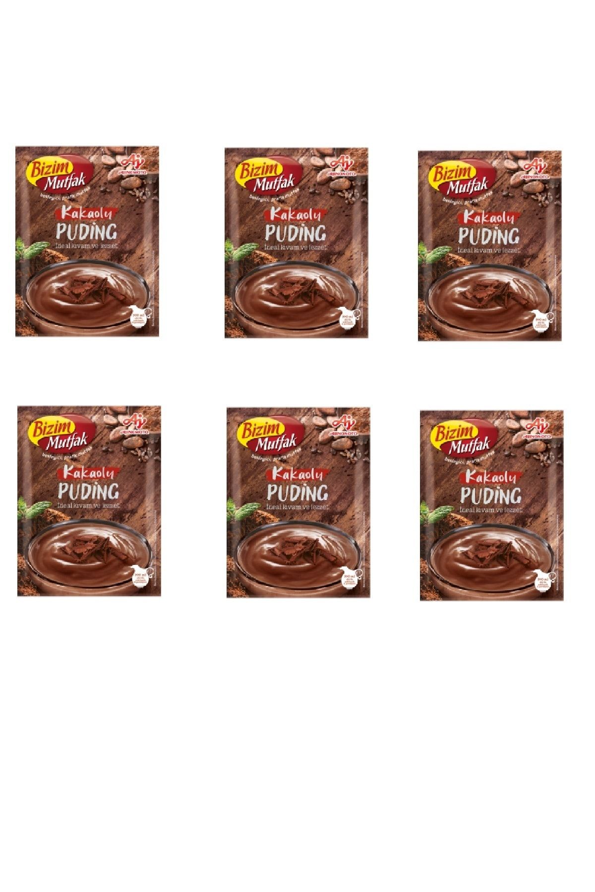 Bizim Mutfak Kakaolu Puding 100 Gr X 6 Adet