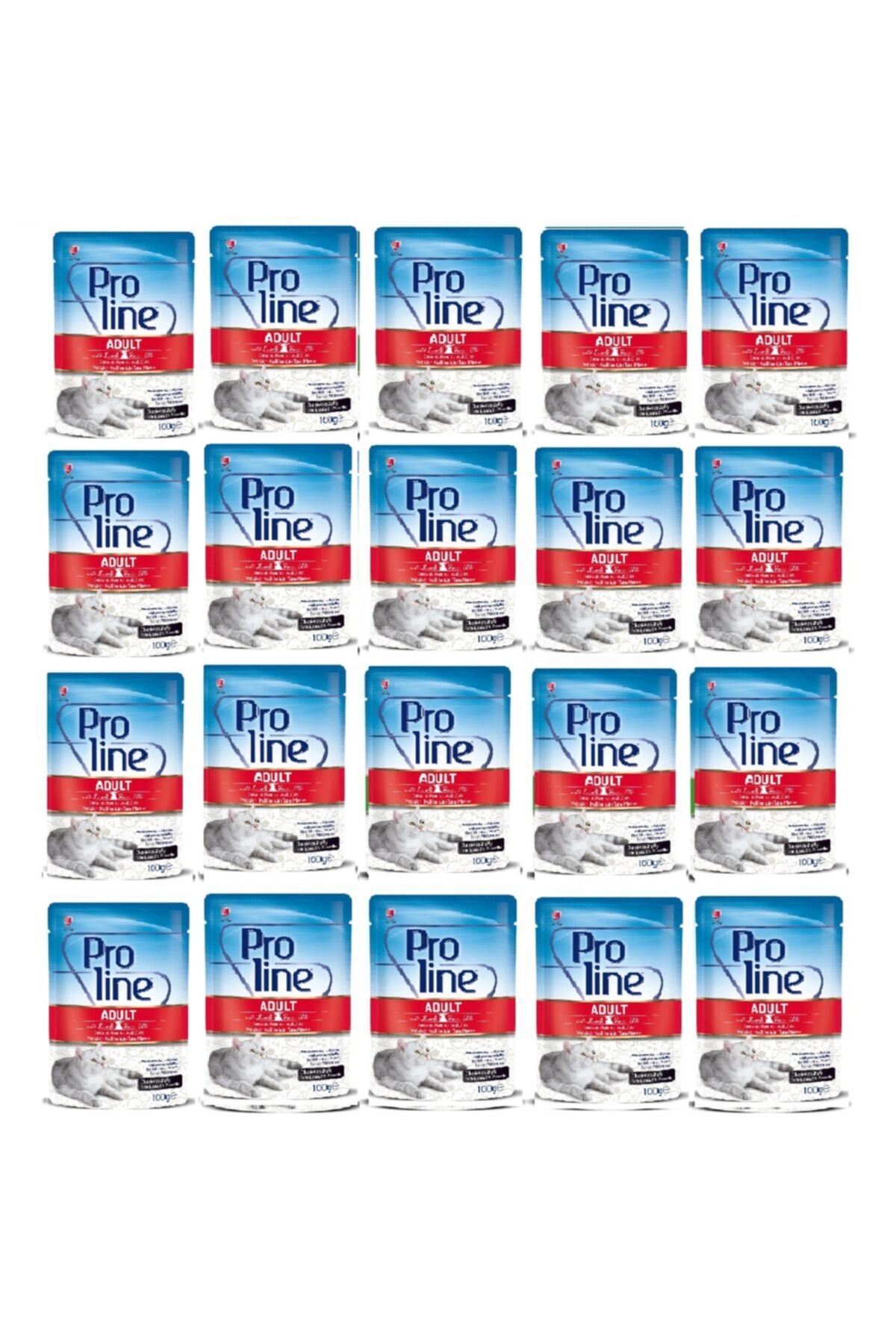 Pro Line Proline Kuzu Etli Pouch Erişkin Kedi Maması 100 Gr * 20 Adet