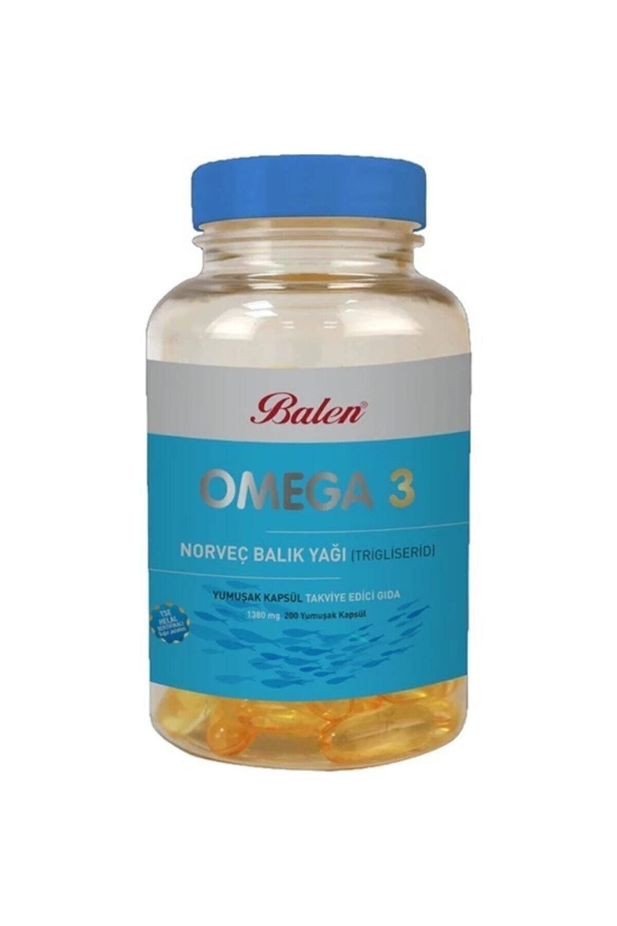 Balen Omega 3 Norveç Balık Yağı 1380 Mg 200 Kapsül (Trigliserid F