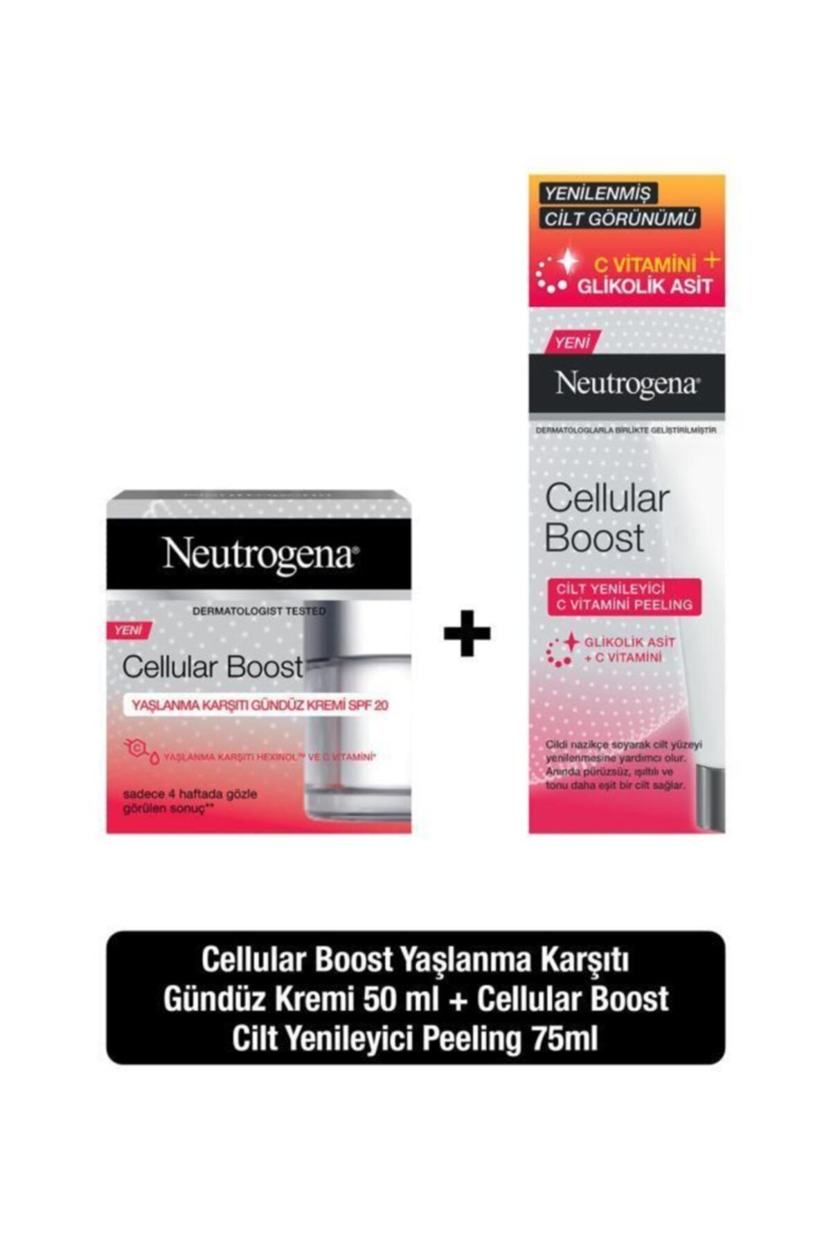 Neutrogena Cellular Boost Gündüz Kremi 50 ml+ Peeling 75 ml