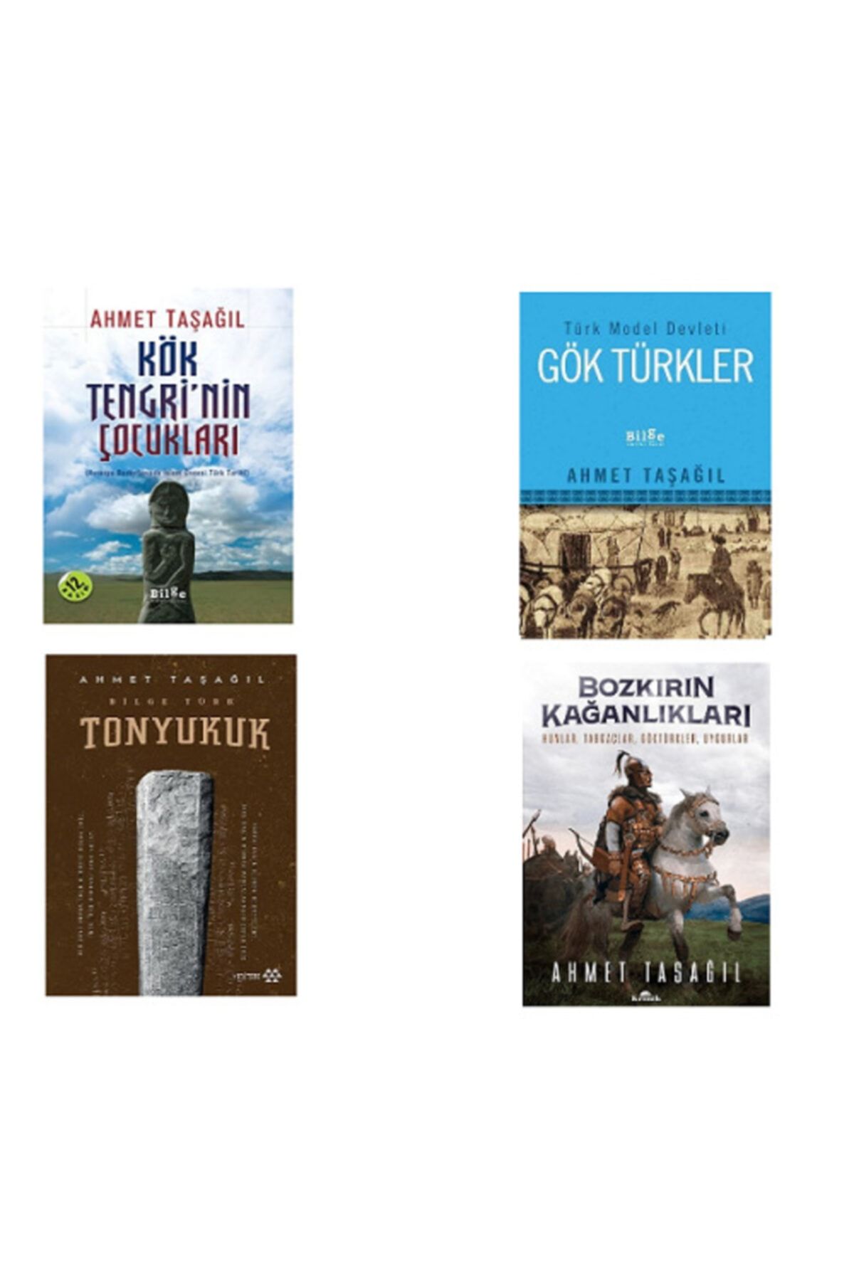 Bilge Kültür Sanat Kök Tengri’nin Çocukları - Bozkırın Kağanlıkları - Bilge Türk Tonyukuk - Gök Türkler / 4 Kitap Set