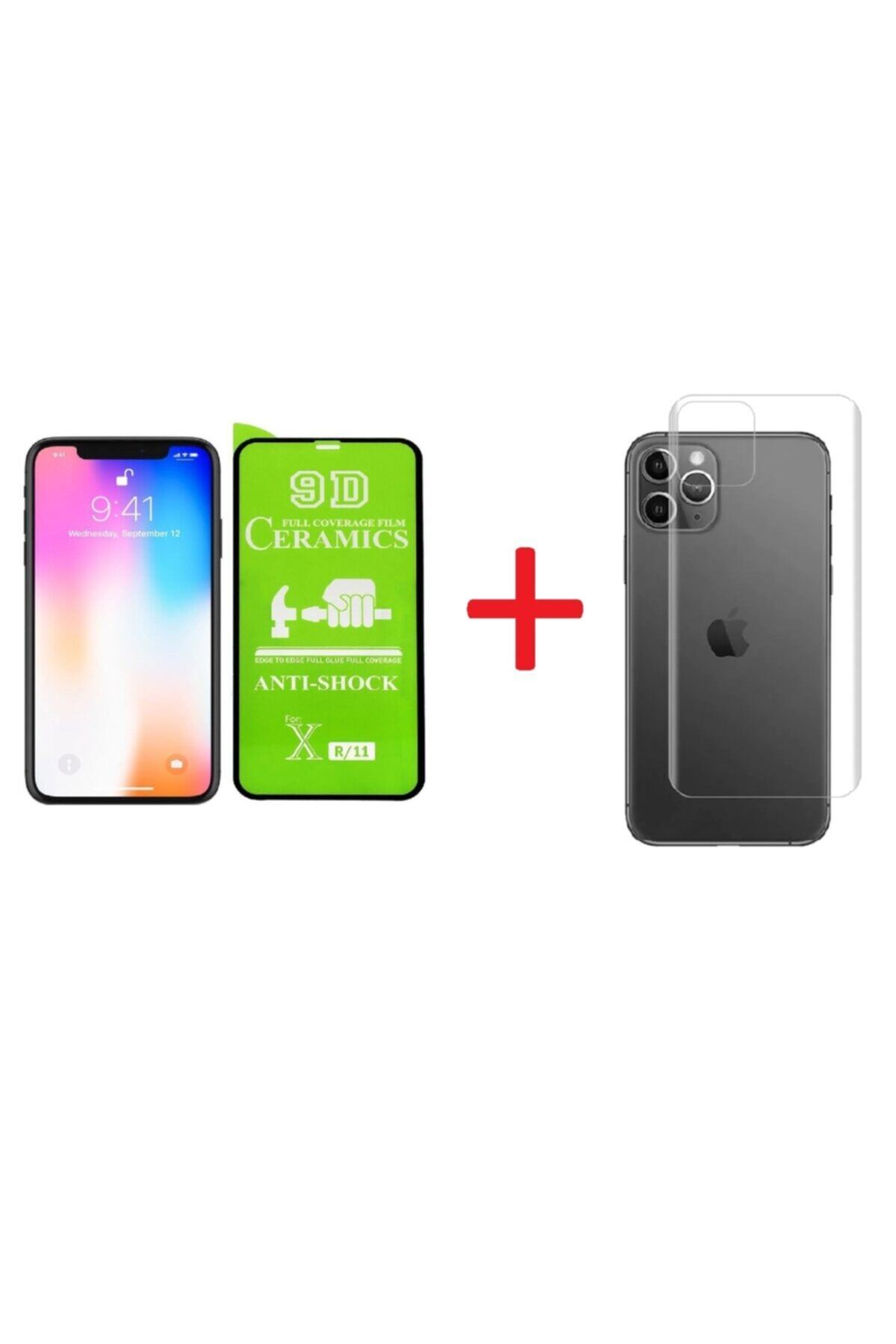Go Aksesuar Iphone 11 Arka Nano Cam + Iphone 11 Tam Kaplayan Aa Kalite Nano Ekran Koruyucu