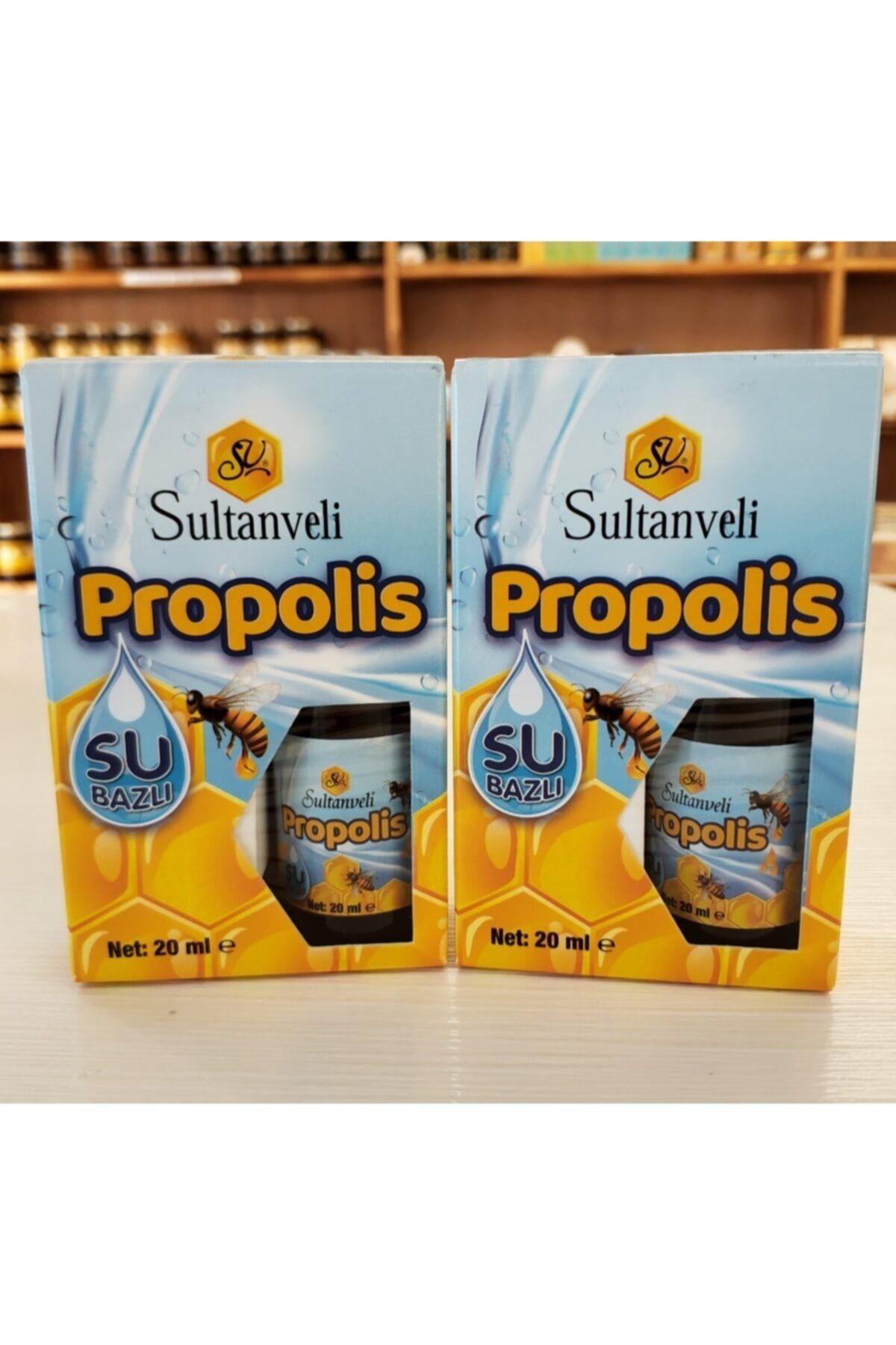 SULTANVELİ 2 Adet Propolis Damla Su Bazlı 20 Ml