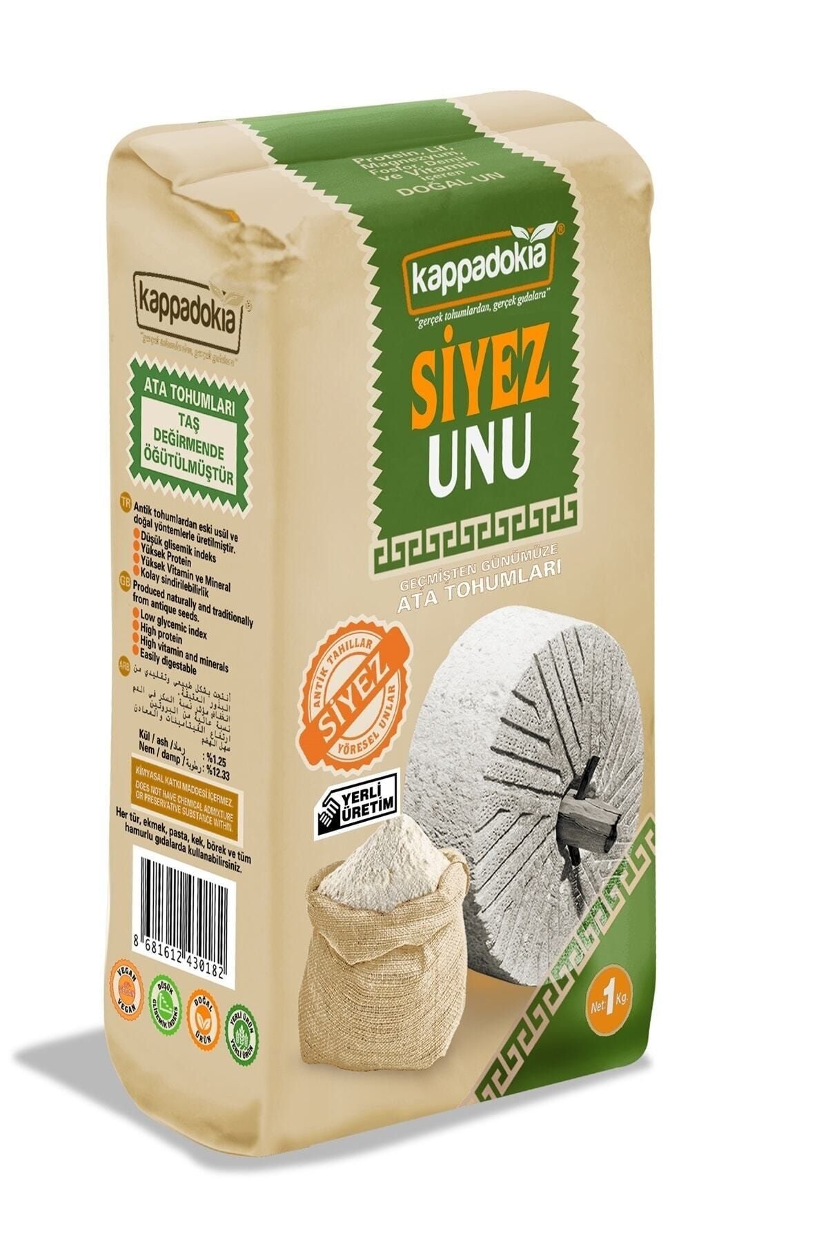 KAPPADOKİA Katkısız Atalık Siyez Unu 1 kg