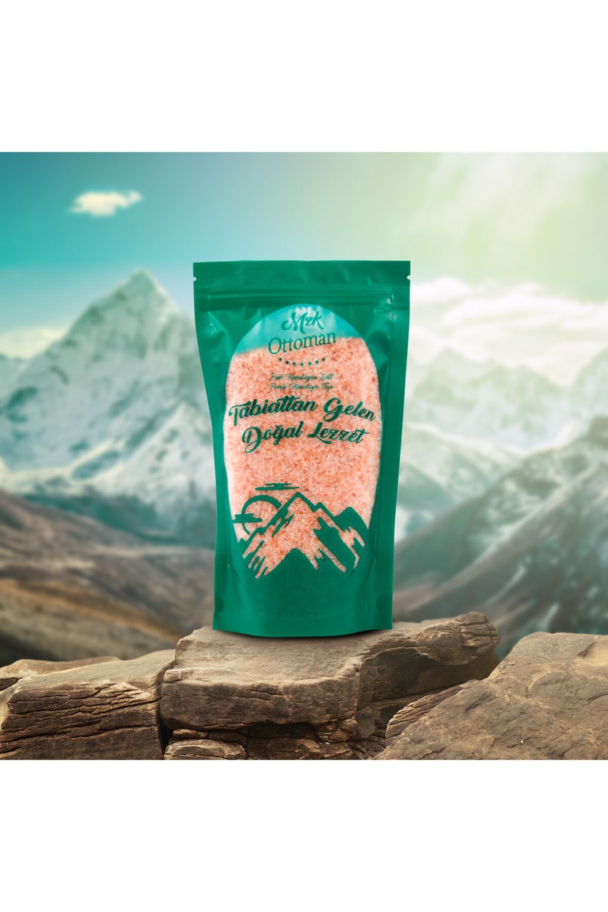 Mzk ottoman tarım Özel Yarı Öğütülmüş Pembe Himalaya Tuzu 500 G