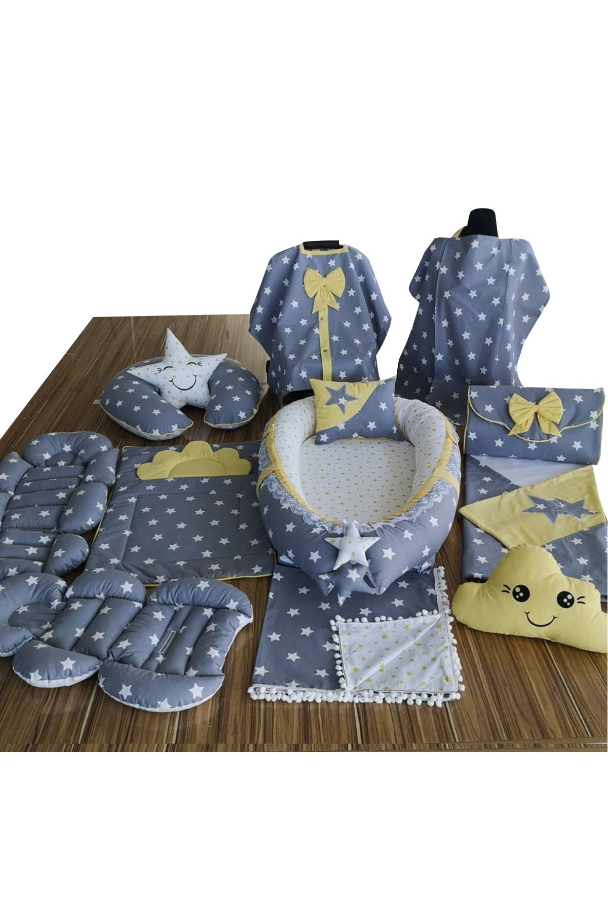 Umaybebek Unisex Bebek Babynest Puset Örtüsü Alt Açma Emzirme Yastığı Bel Destekli Ana Kucağı Arabası Minderi