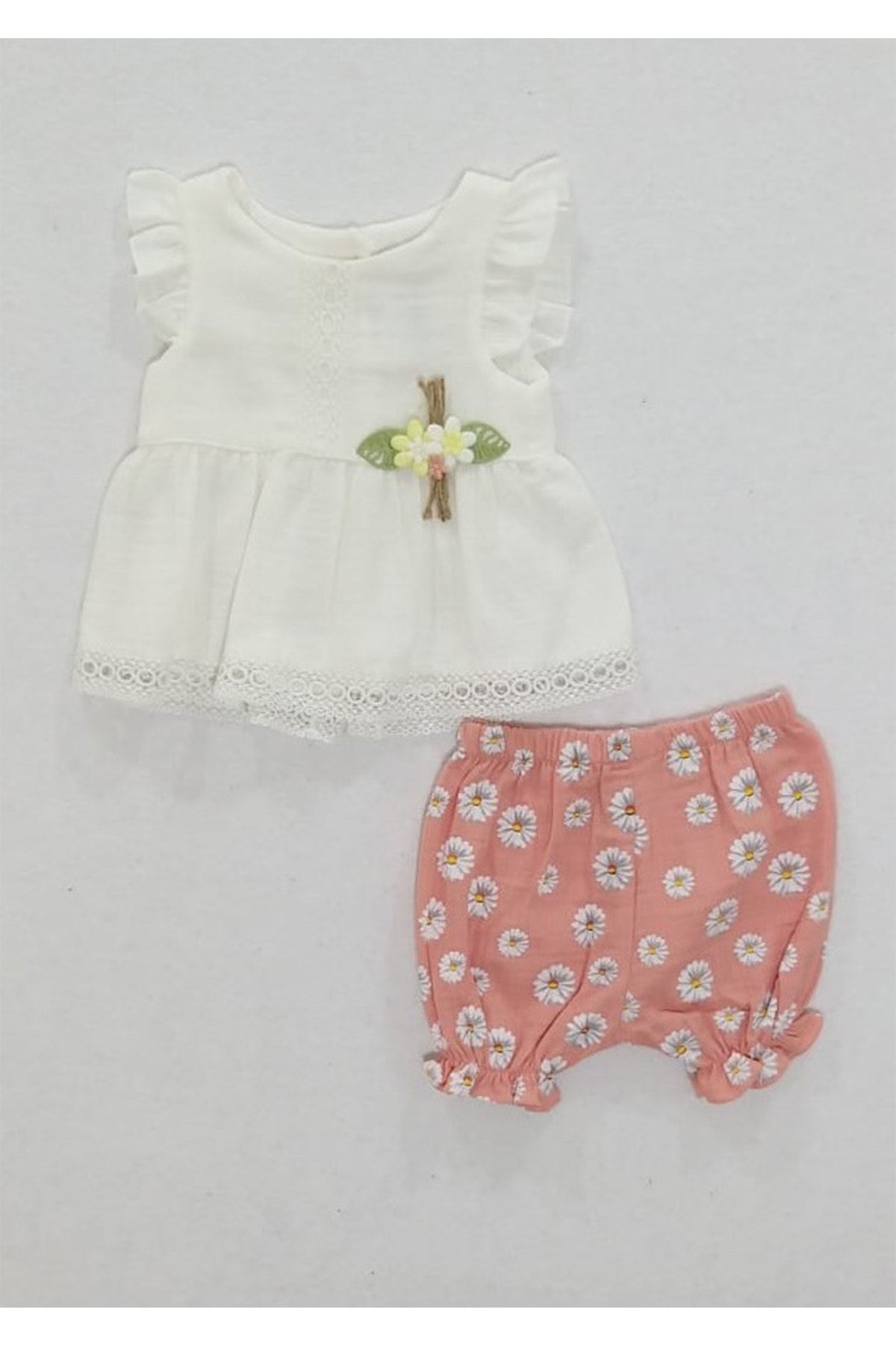 dandini kiz bebek muslin kumas kapri takim 2 li fiyati yorumlari trendyol