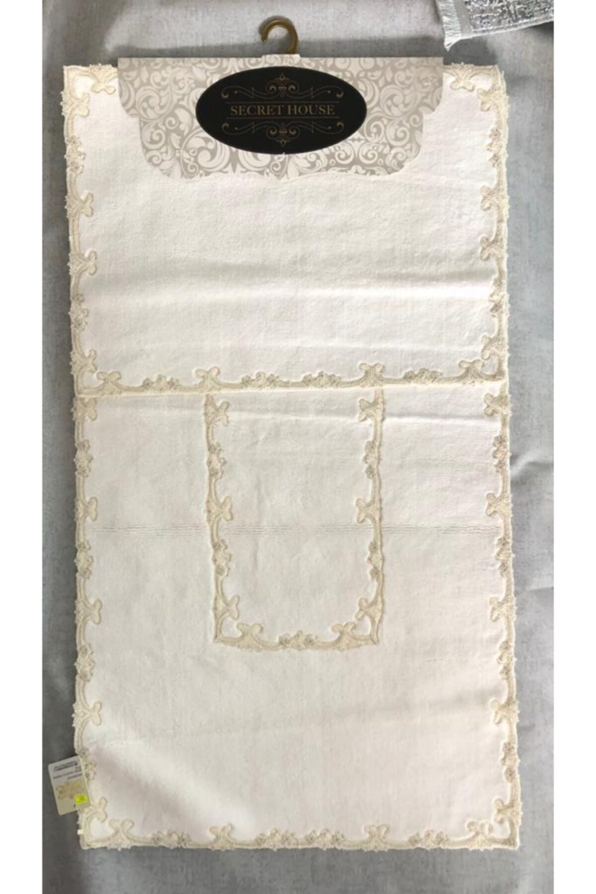 Secret House 2 Li Banyo Paspas Seti Buğlem Ekru