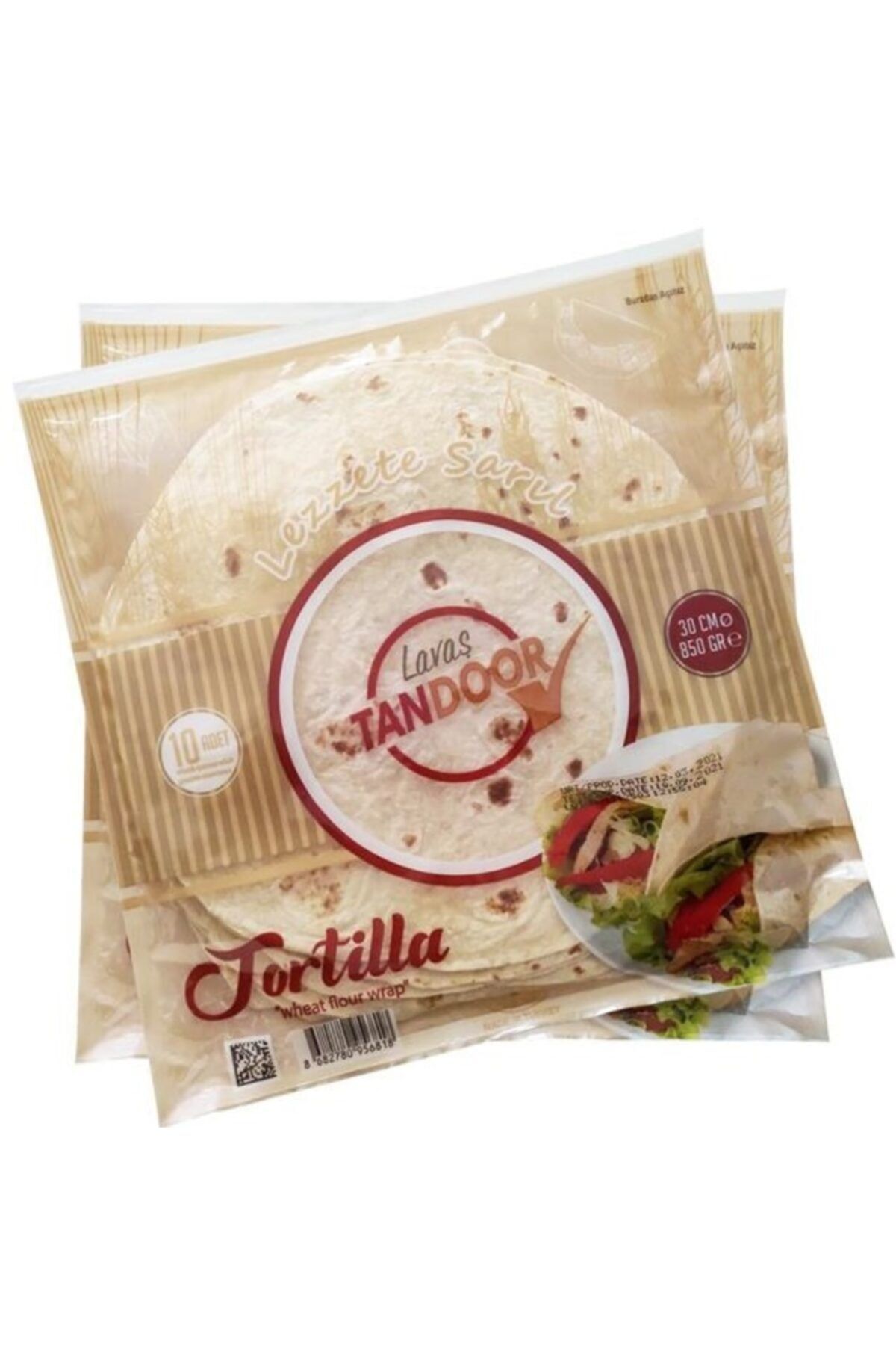 TANDOOR Tortilla 30cm 10lu Sade Lavaş 850gr