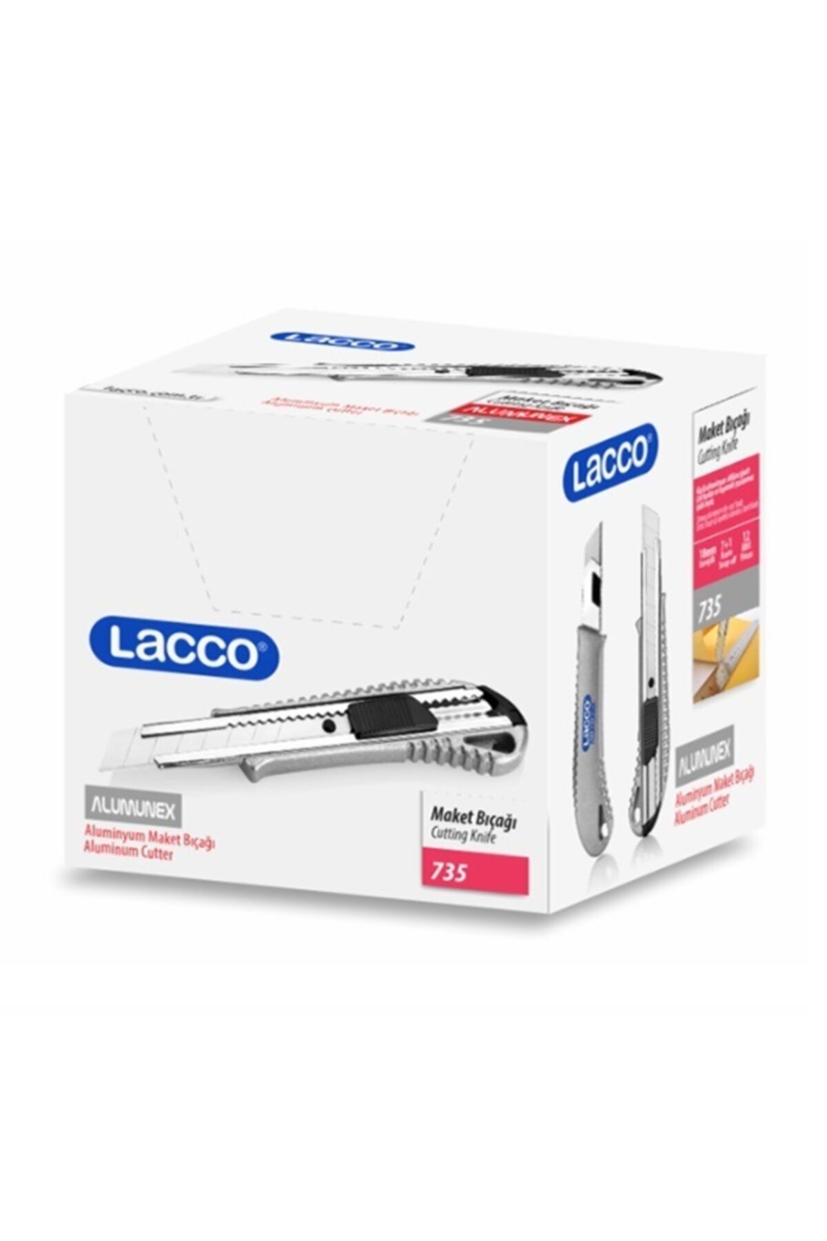 Lacco 18 Mm Aluminyum Metal Maket Bıçağı 12'li Kutu