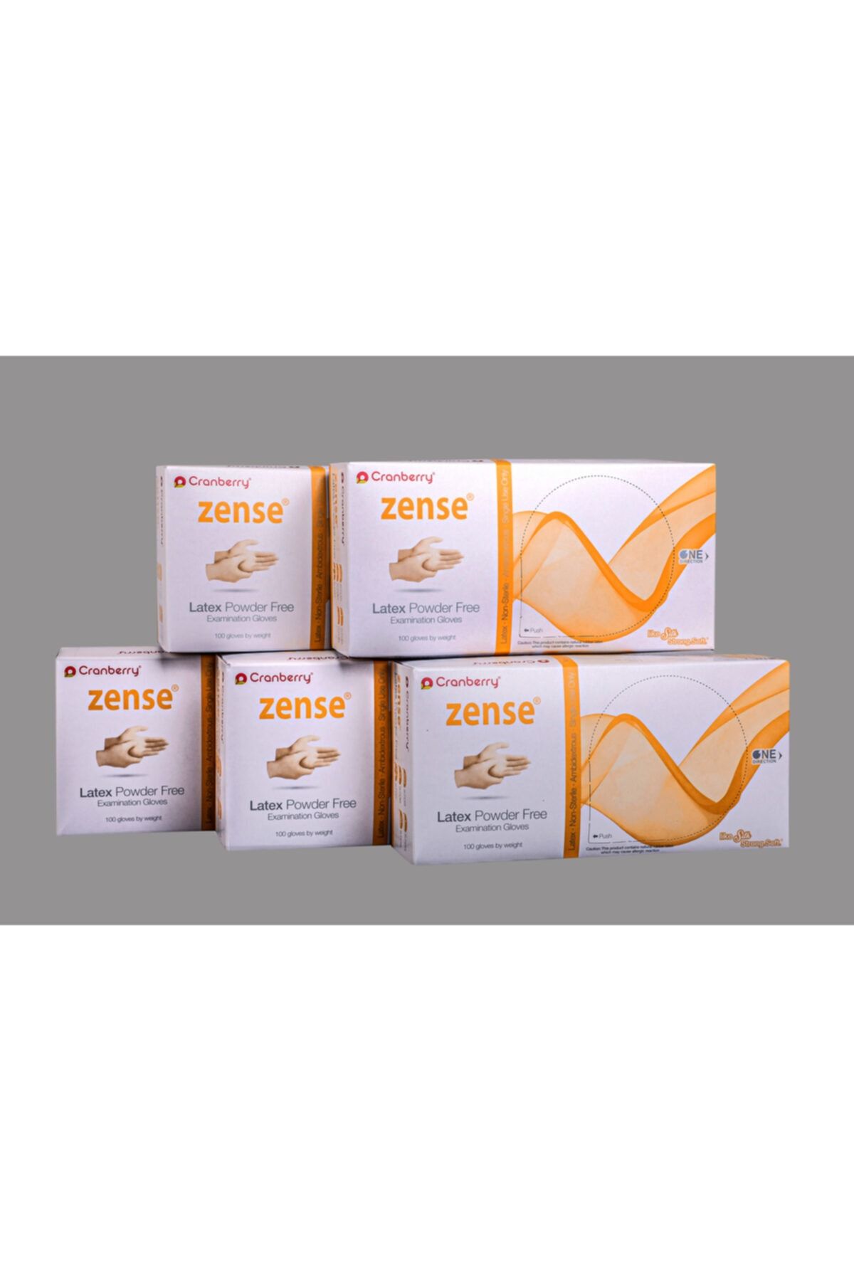 CRANBERRY Latex Pudrasız Eldiven 100'lü (5 Paket) -M-