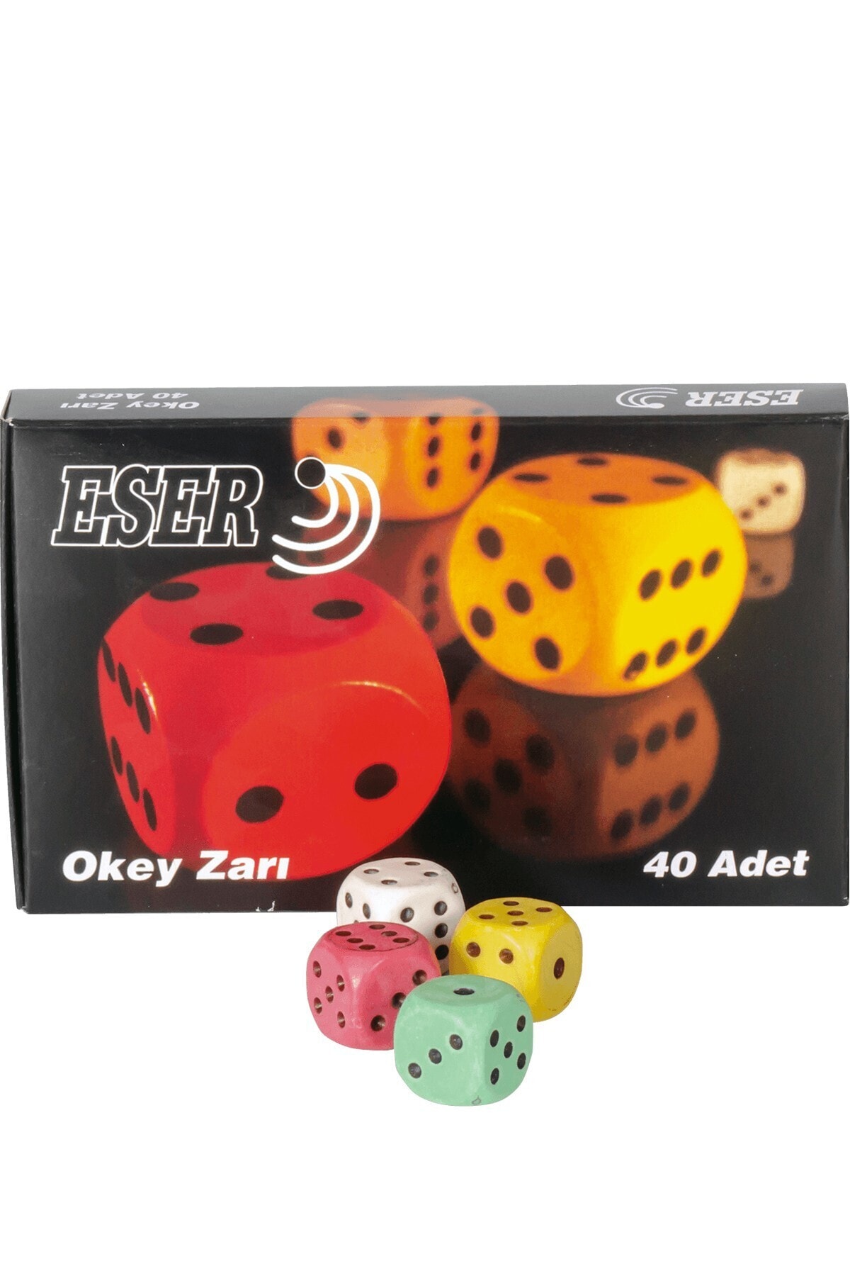 Chermik Renkli Okey Zarı 40’lı