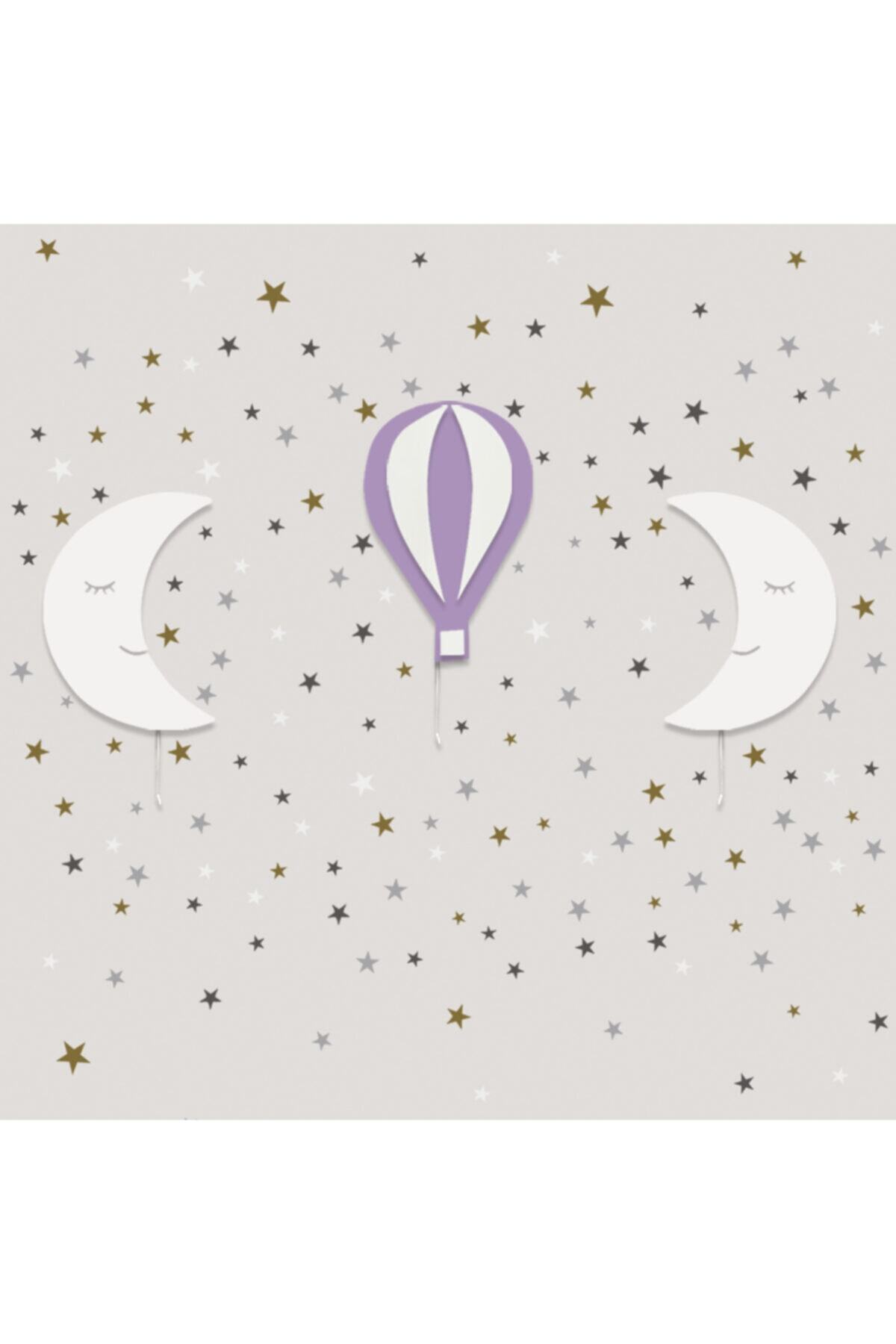 Tinybabyconcept 2 Aydede 1 Balon 3'lü Set 150 Beyaz Sticker Hediyeli