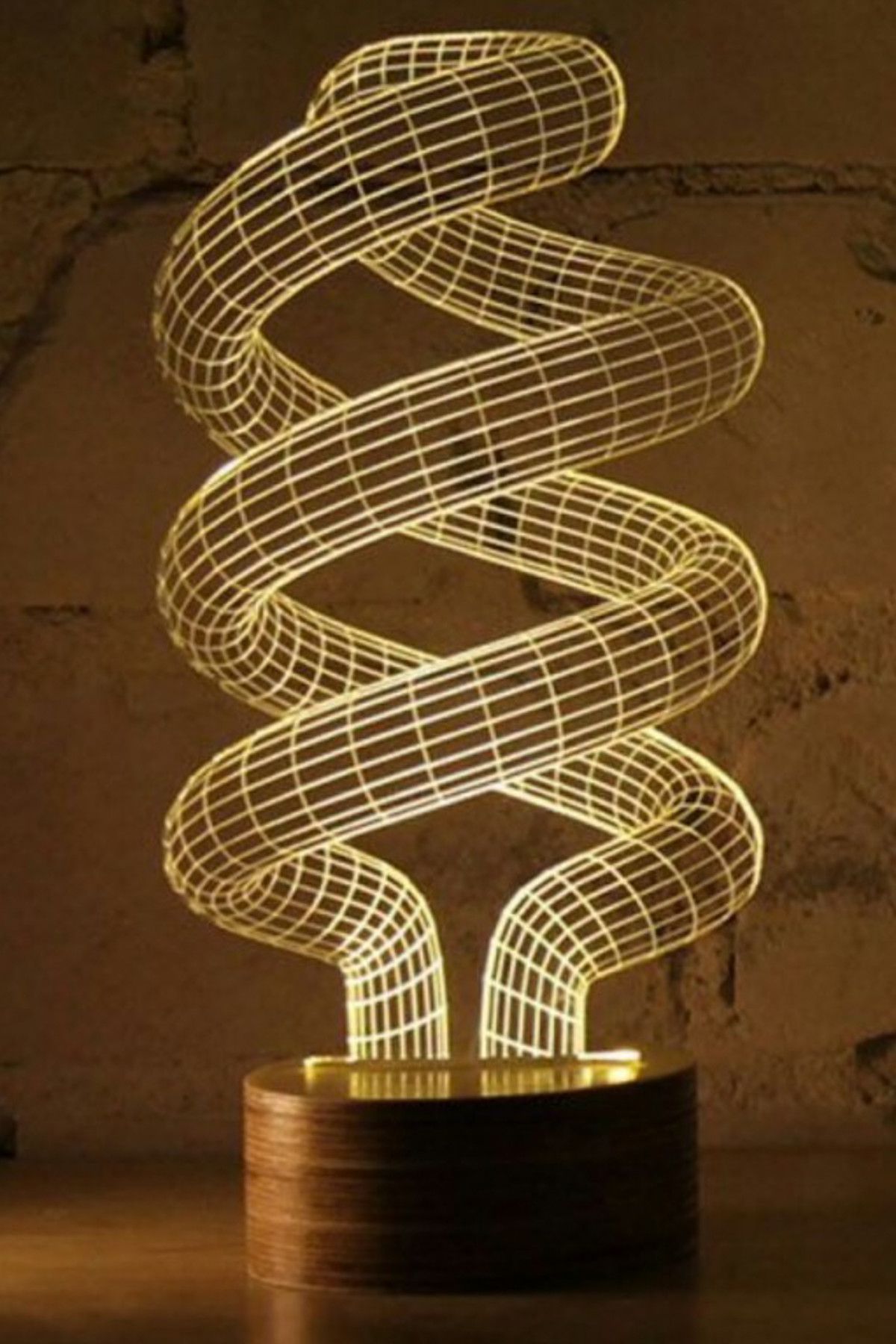 BYLAMP Spiral 3d Masa Lambası