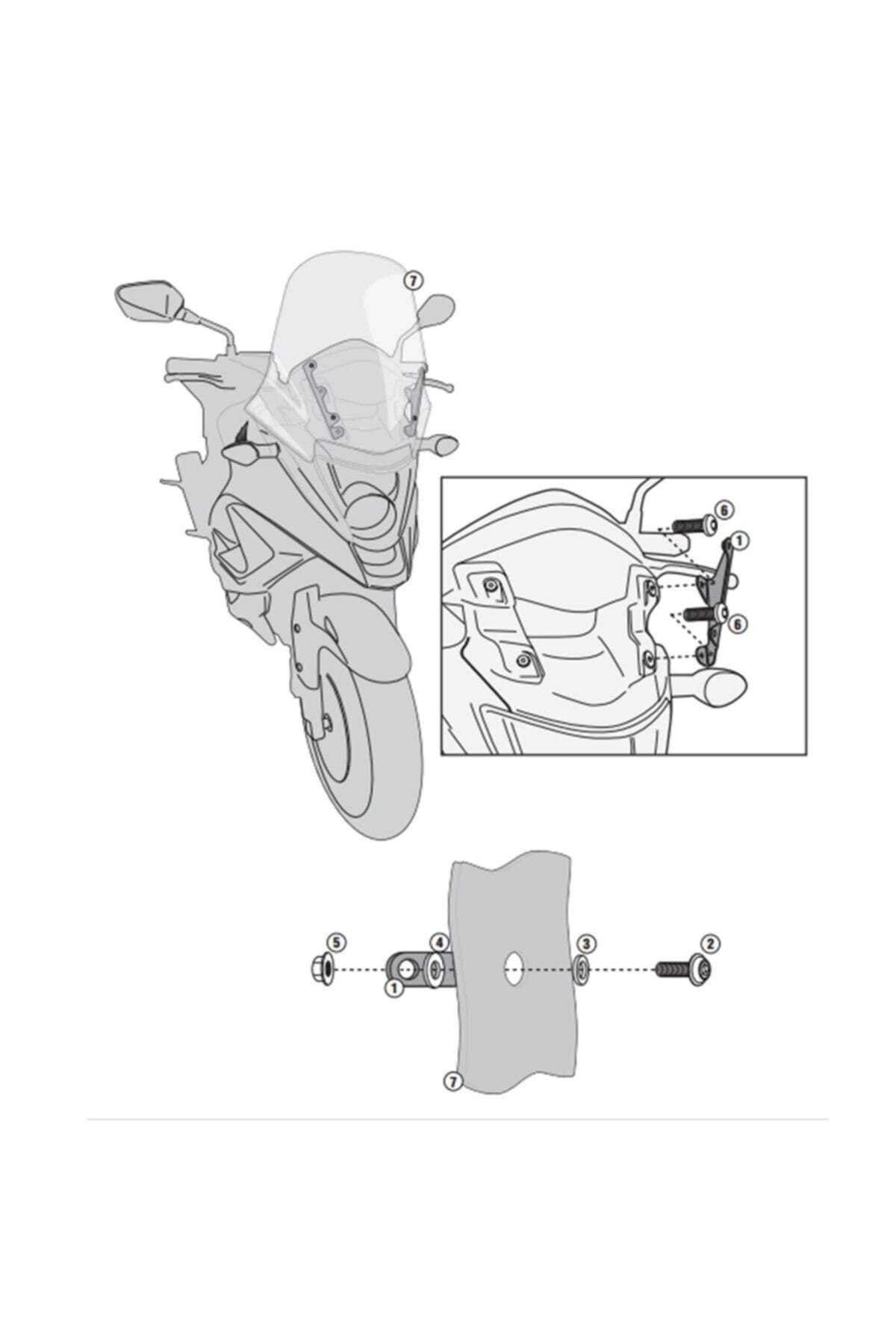 Kappa D1104Kitk Honda Vfr 800X Crossrunner (11-14) Rüzgar Siperlik Baglantısı