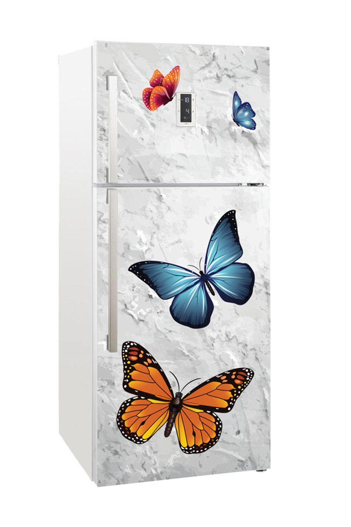 Tilki Dünyası Buzdolabı Kapağı Kaplama Sticker 0092