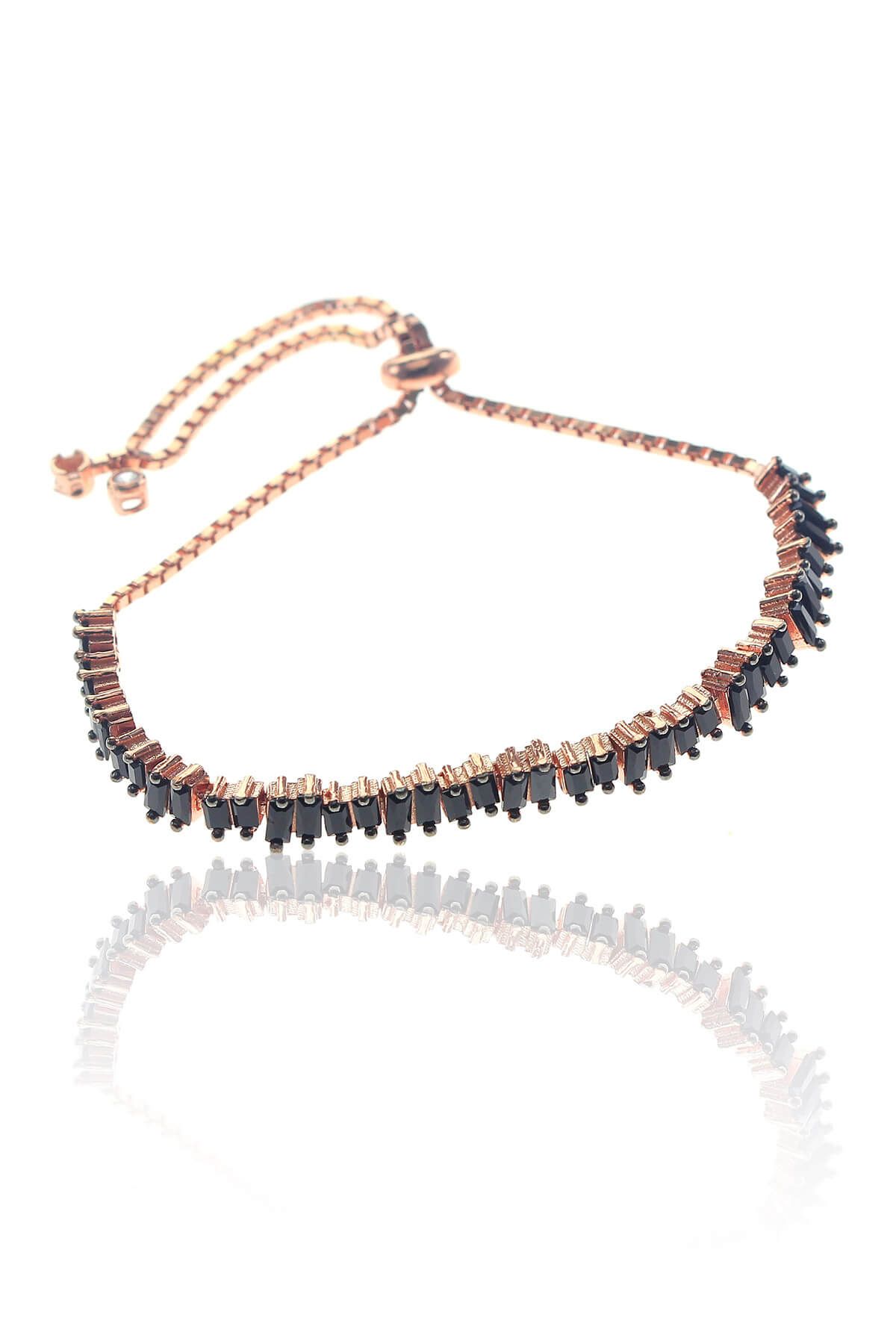 Söğütlü Silver Kadın Baget Onix Taşlı Asansörlü Bileklik SGTL8316