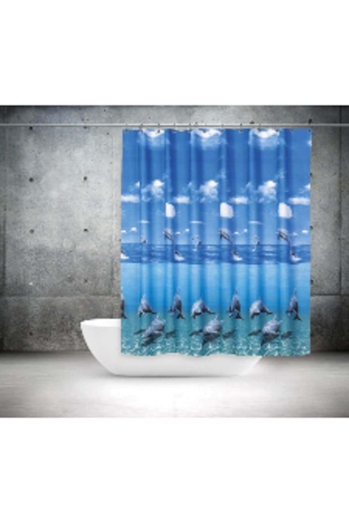 Tropik Banyo Duş Perdesi 8852 Tek Kanat 1x180x200