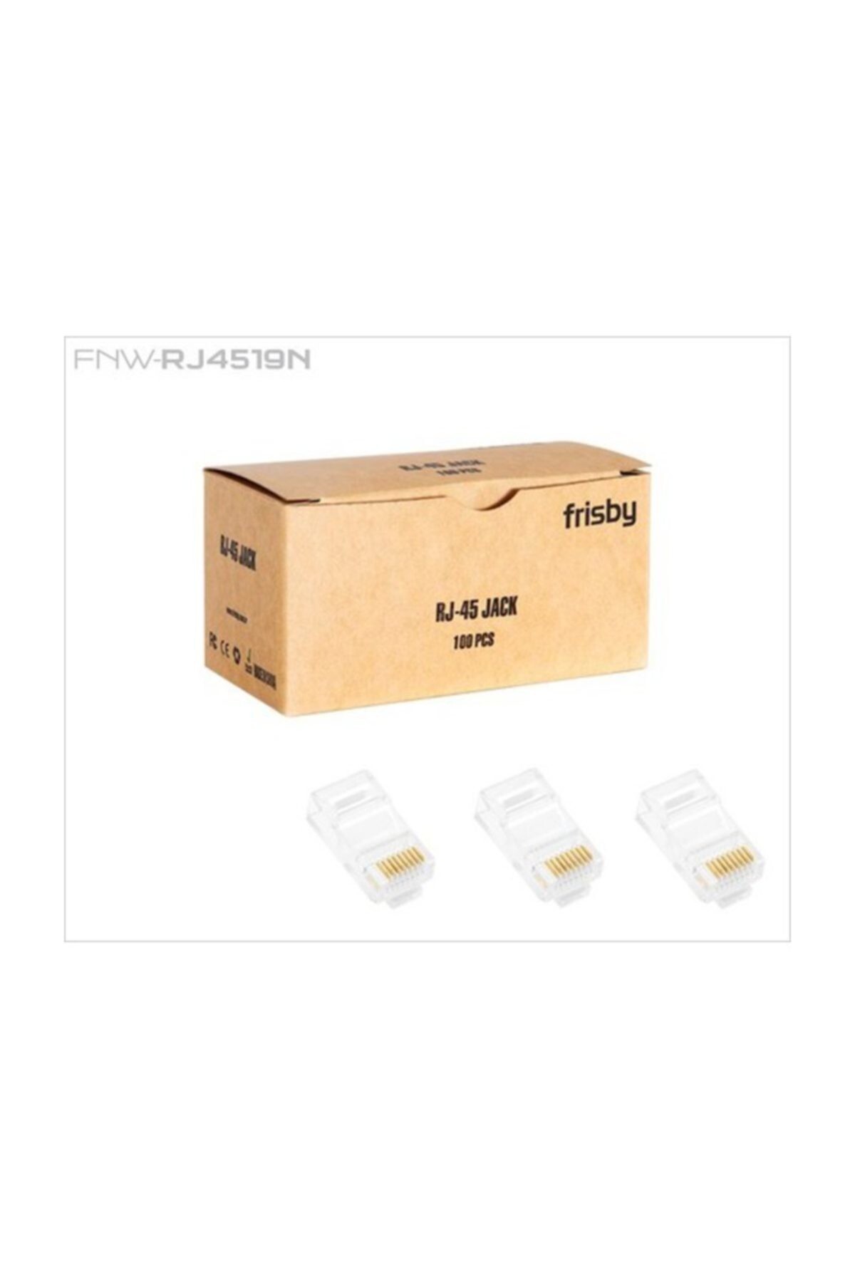 FRISBY Frisby FNW-RJ4520N CAT6 RJ45 UTP Altın Uç Konnektör