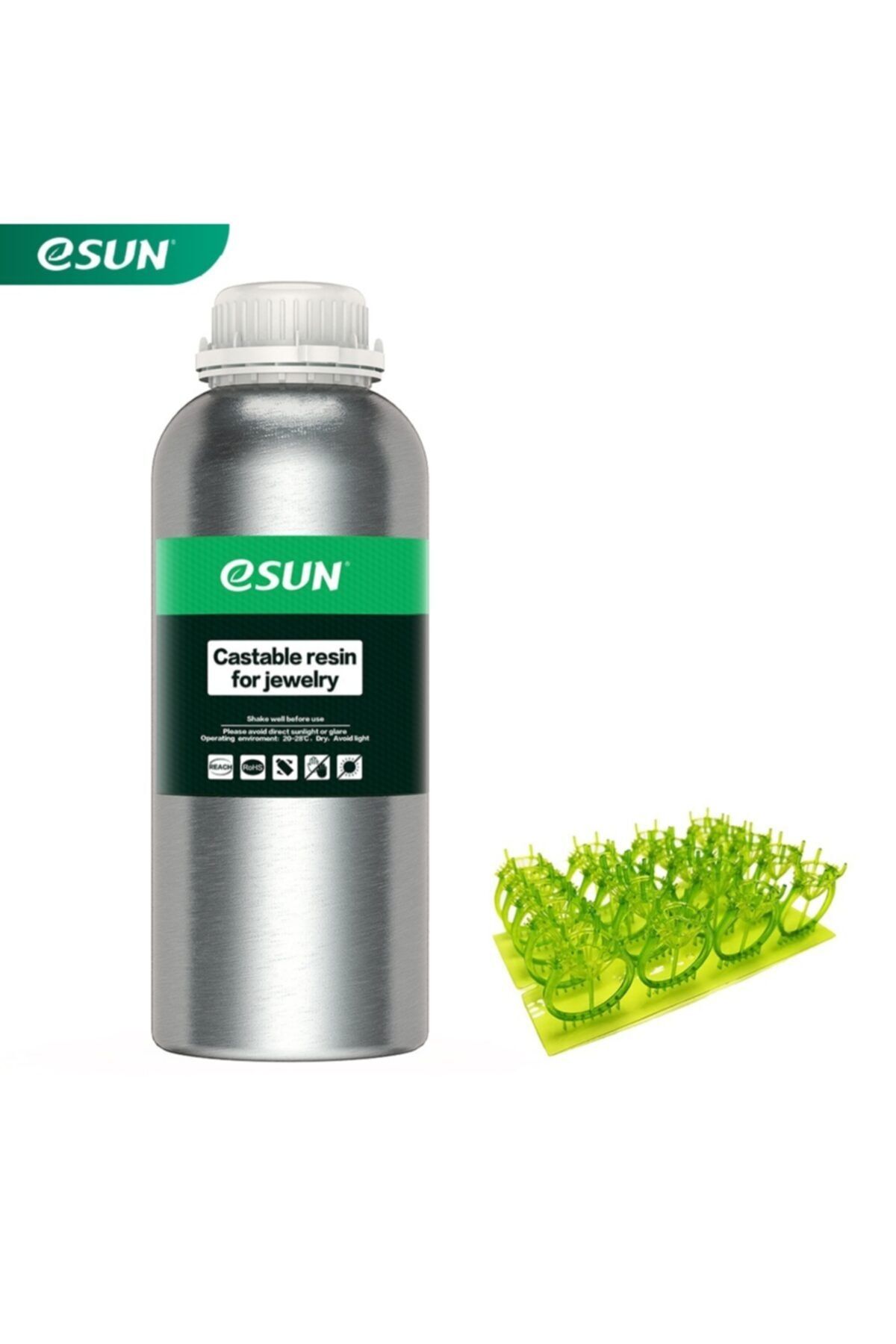 YADA Esun Castable For Jewelry Resin Green Reçine 0.5kg 3d Yazıcı Lcd Dlp