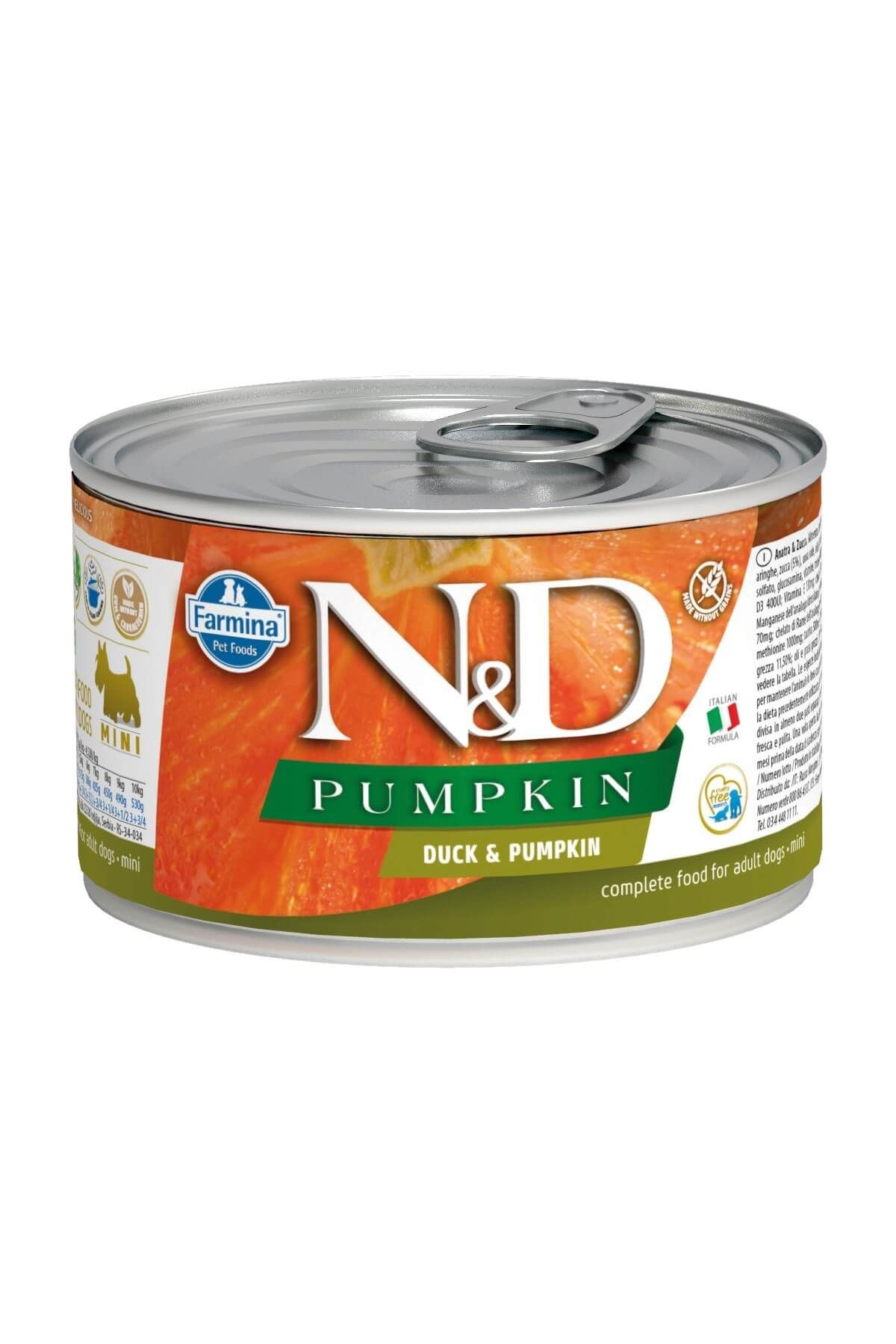 N&D Balkabağı & Ördek Köpek Konservesi 140 Gr