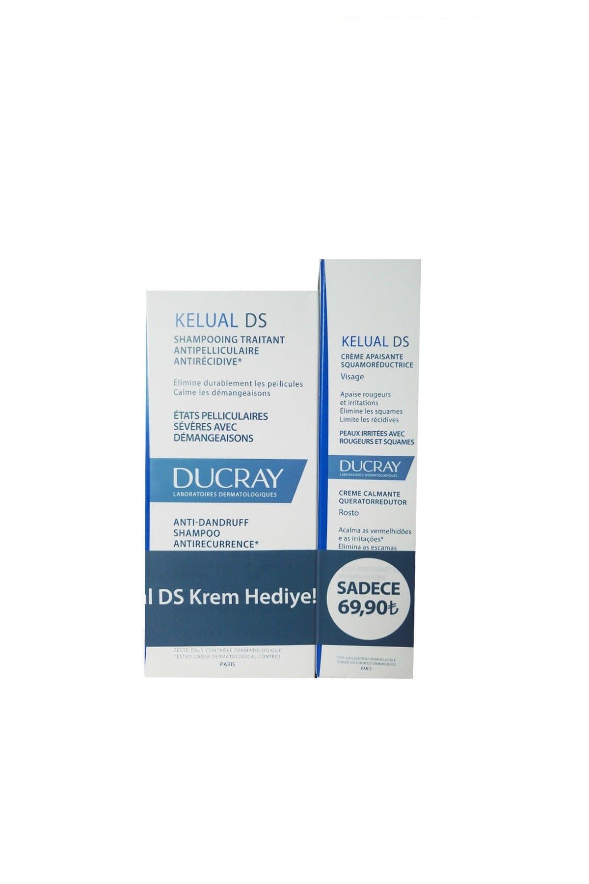 Ducray Kelual DS Anti Danruff Şampuan 100 ml & Kelual DS Soothing Cream Face 40 ml 3282779111805