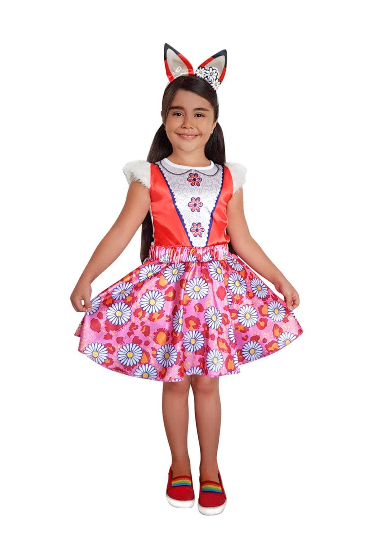 Enchantimals Kız Çocuk Enchantimals Felicity Fox Kostüm 7-9 Yaş /