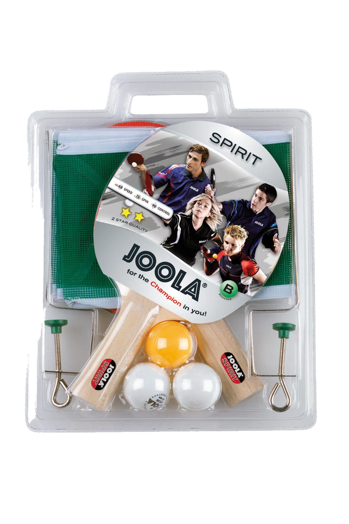 Joola Royal Spirit Masa Tenisi Raket Seti 2 Raket + 3 Top + 1 File - LOO-JOOLA-003