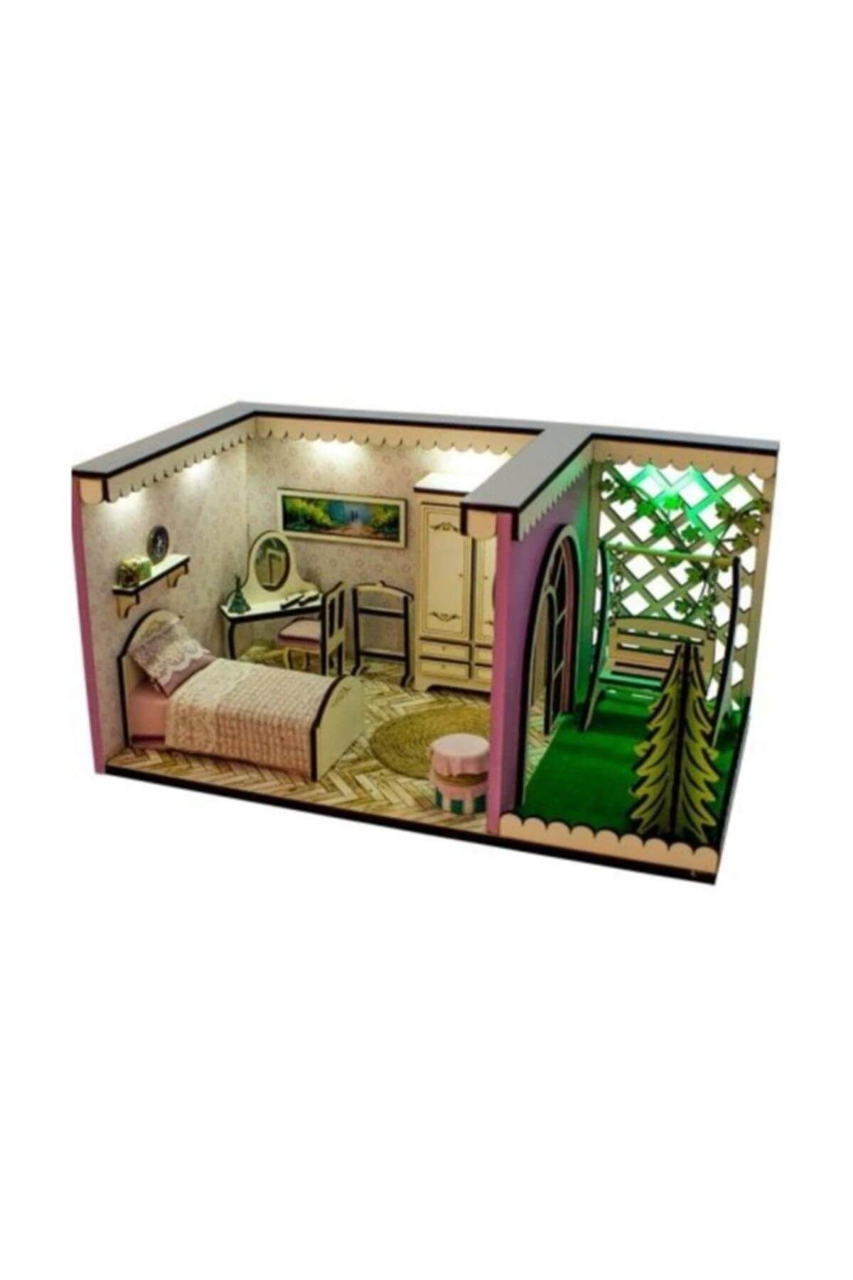 Hande's House Ahşap Gece Lambası Yatak Odası