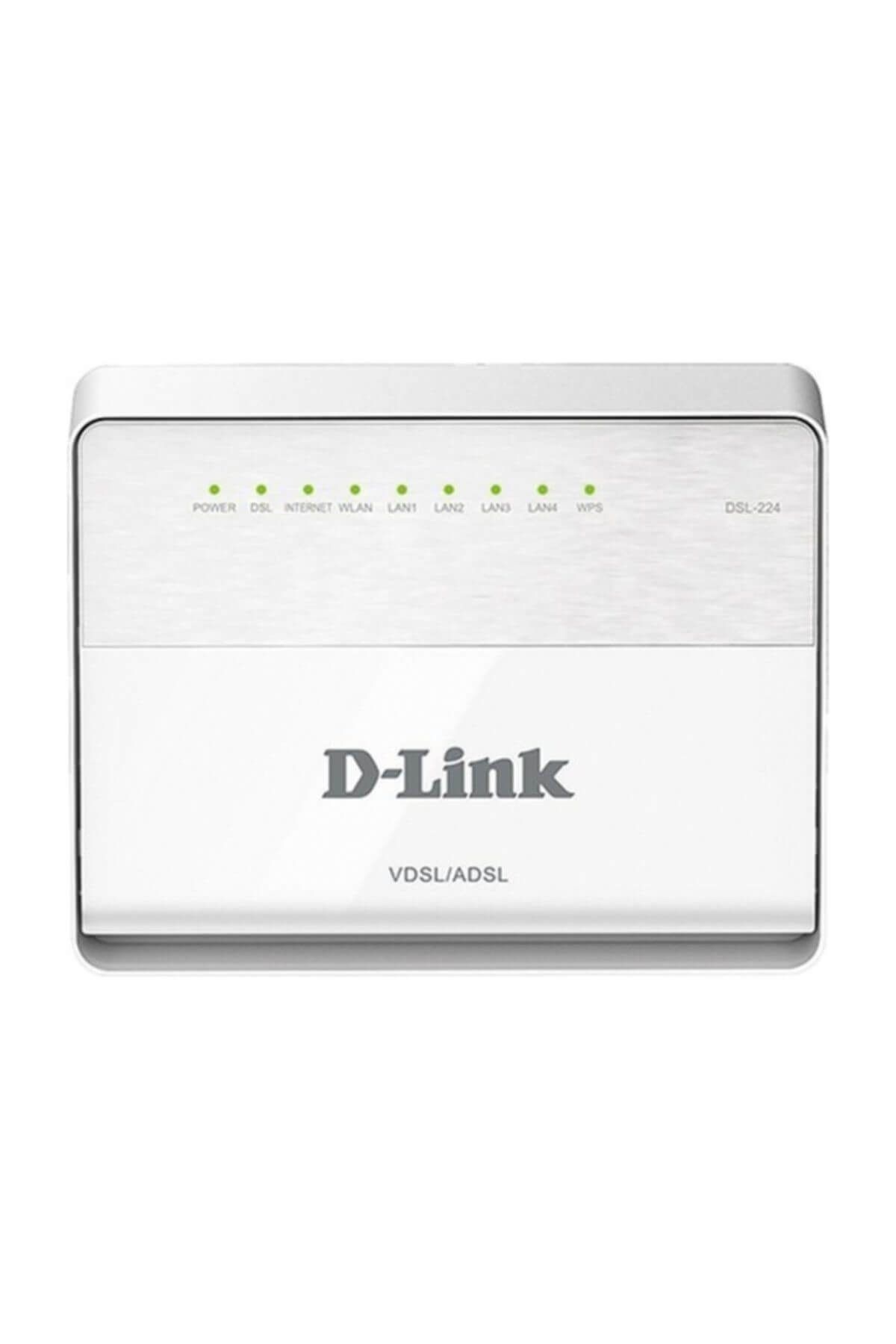 DLink D-LINK DSL-224T1A 300Mbps 4 PORT KABLOSUZ MODEM VDSL2ADSL+ 2x2 MİMO ANTEN