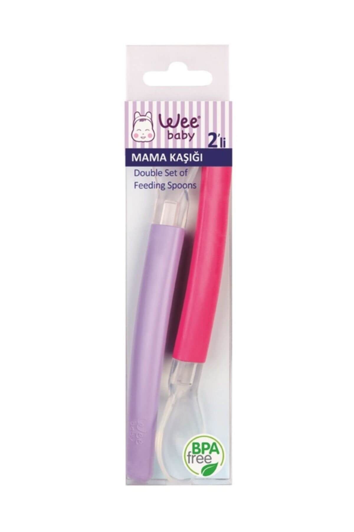 Wee Baby Mama Kaşığı 2'li - Pembe Lila