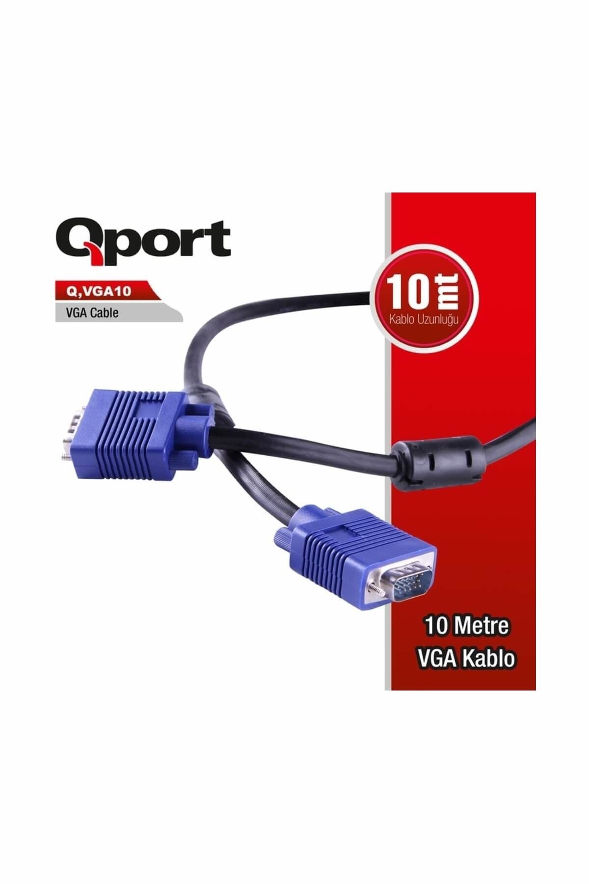 Qport Q-vga10 Qport Q-vga10 15 Pin Fitreli 10 Metre Monitör 0