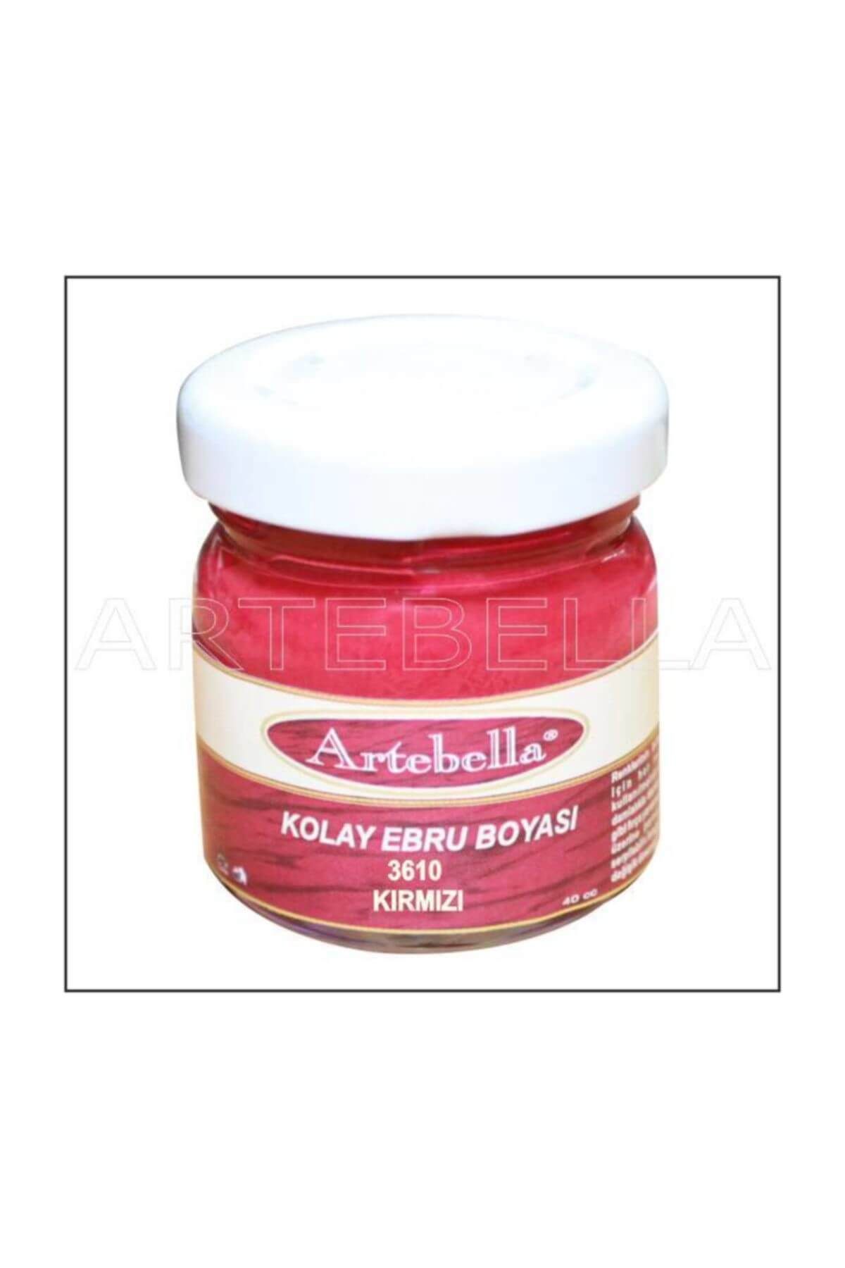 Artebella 3610 KIRMIZI Kolay Ebru Boyası 40cc