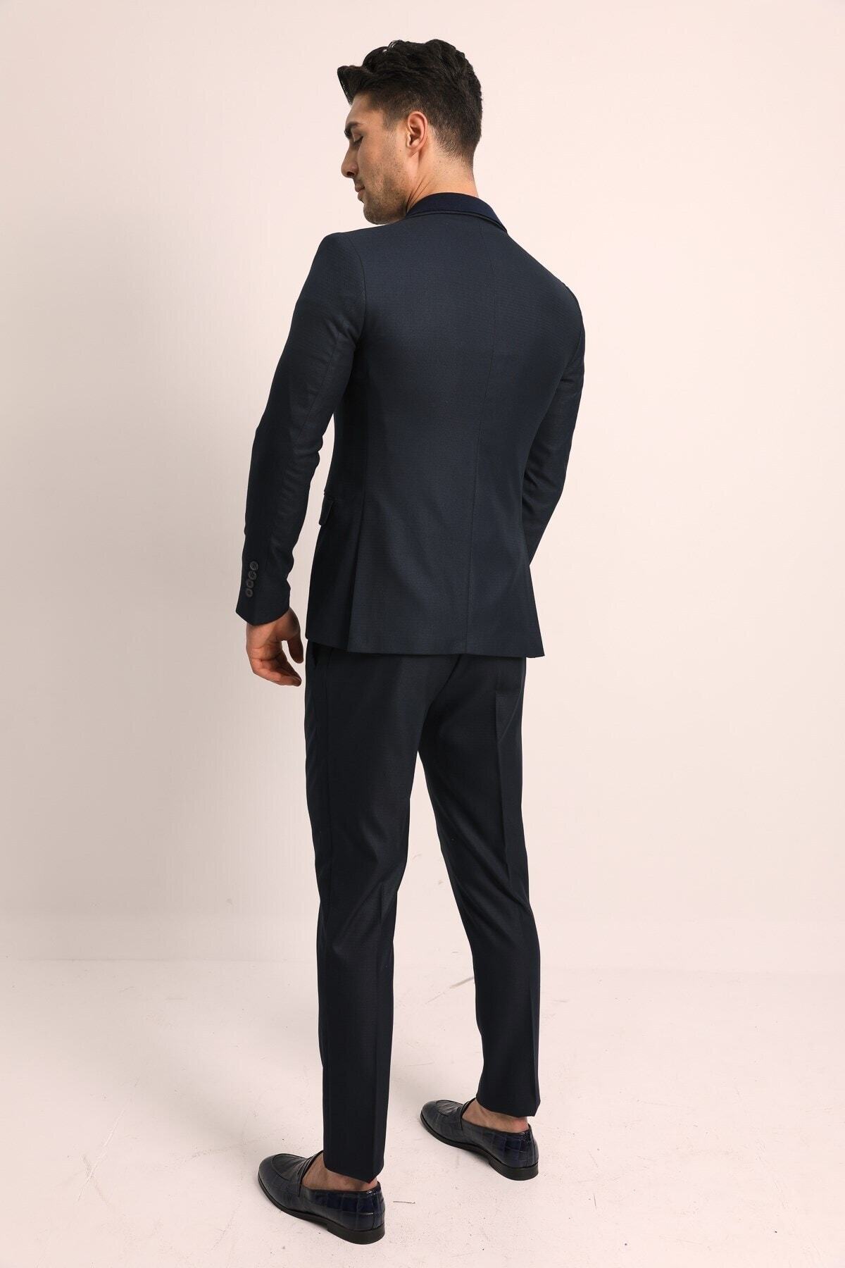 کت و شلوار فتق باری آبی مسطح آبی مردانه مردانه -