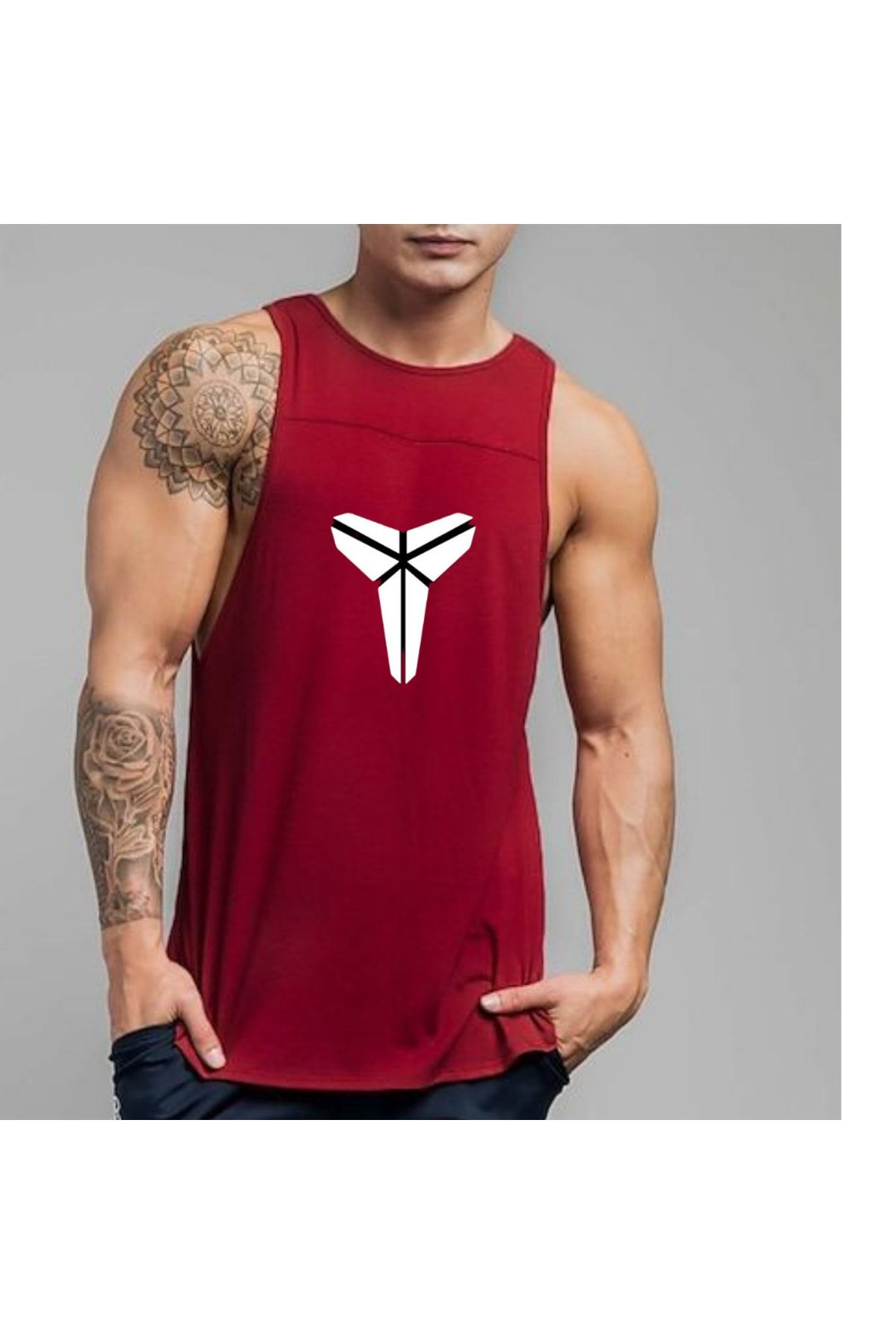 NO 601 Red Kobe Printed Athlete Undershirt Trendyol