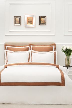 White Col Porto Gold Çift Kişilik Percale Nevresim Takımı Image 0