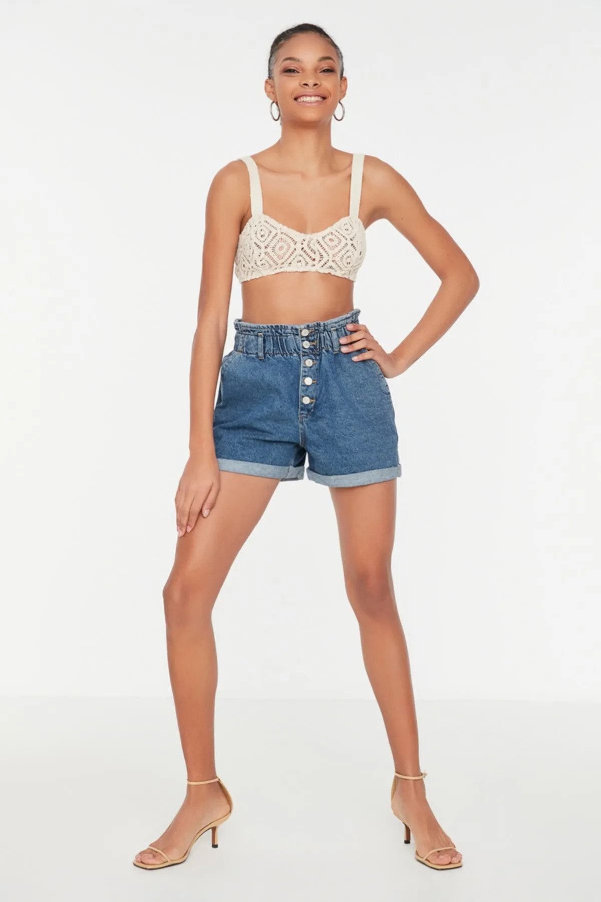 Topshop sale paperbag shorts