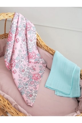 Müslin Bez Pamuklu 2 li Set - 65X65 cm Image 2