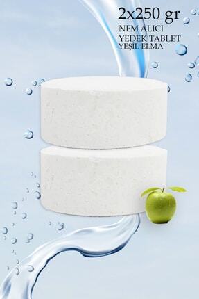 2x250 gr Nem Alıcı Rutubet Giderici Yedek Tablet Yeşil Elma Image 0