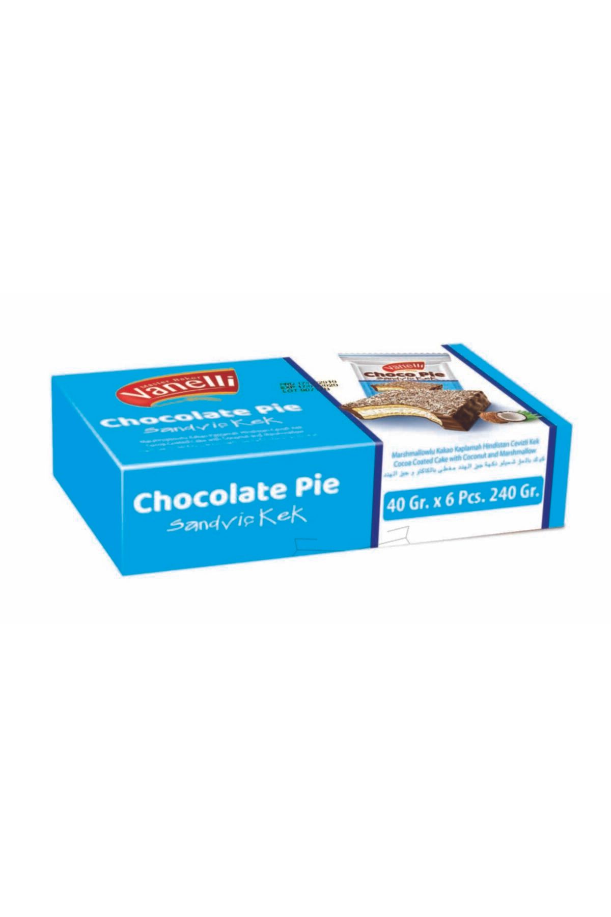 Vanelli Choco Pie Hindistan Cevizli Marshmelow Kek 6 Adet