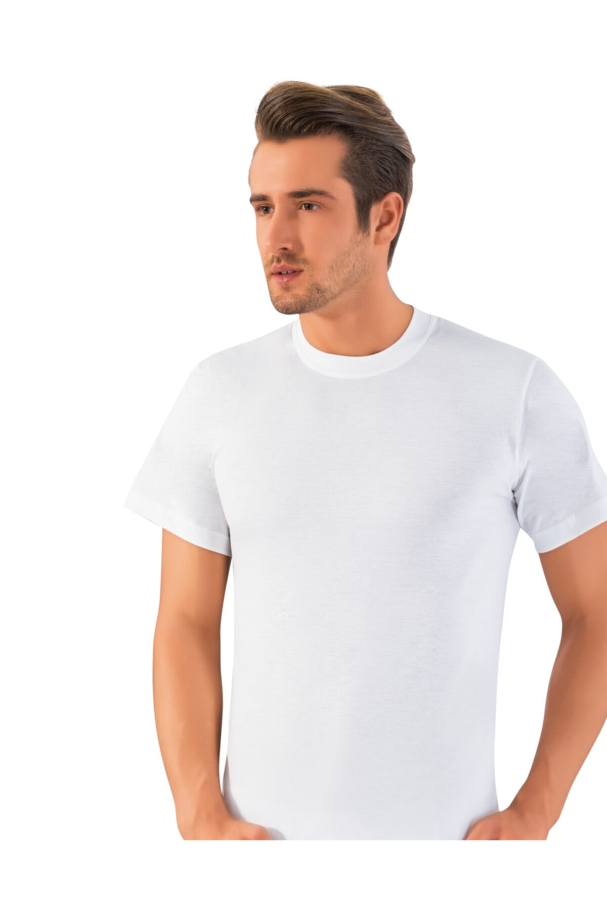 LÜXDRM 2'li Penye Sıfır Yaka Fanila