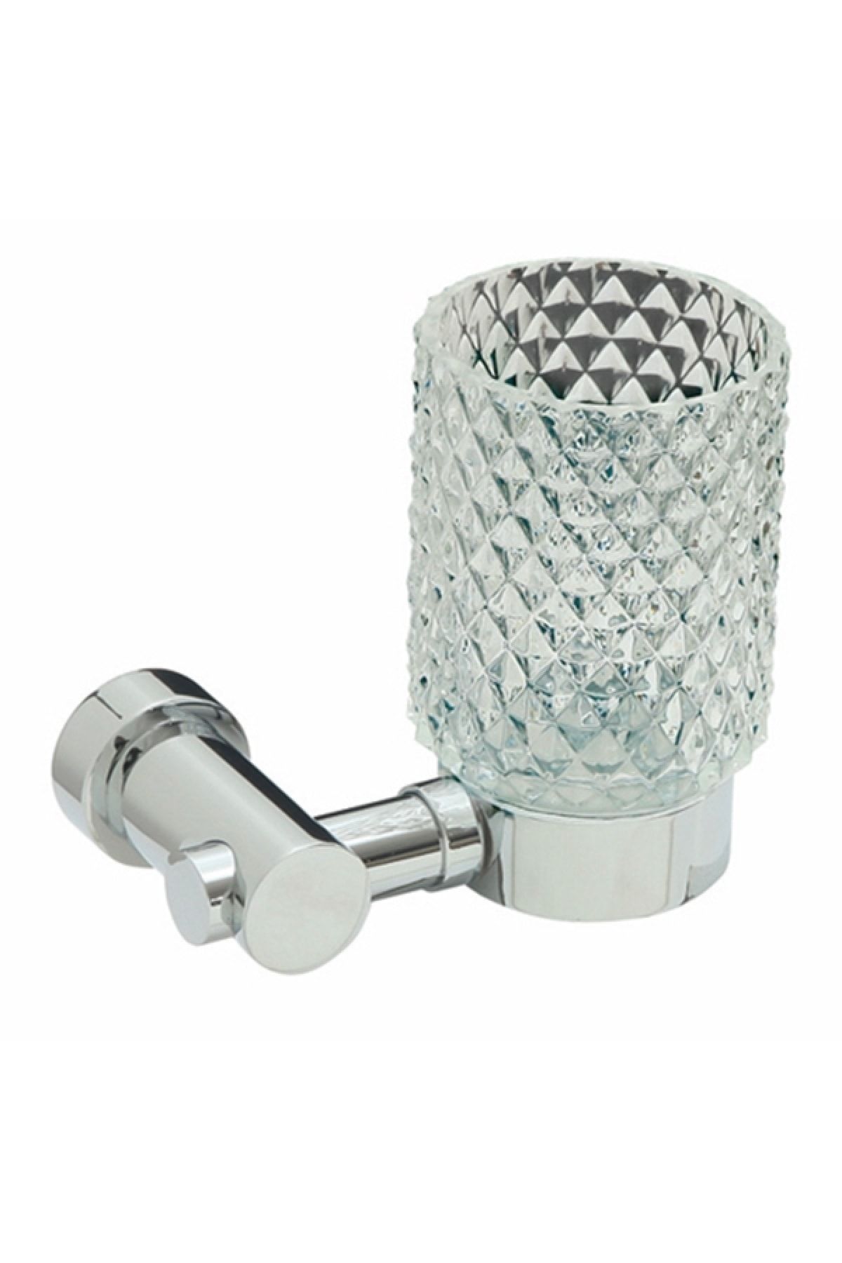 Comfort Utopıc Chrome Montajlı Pirinç-baklava Cam Diş Fırçalık 8506