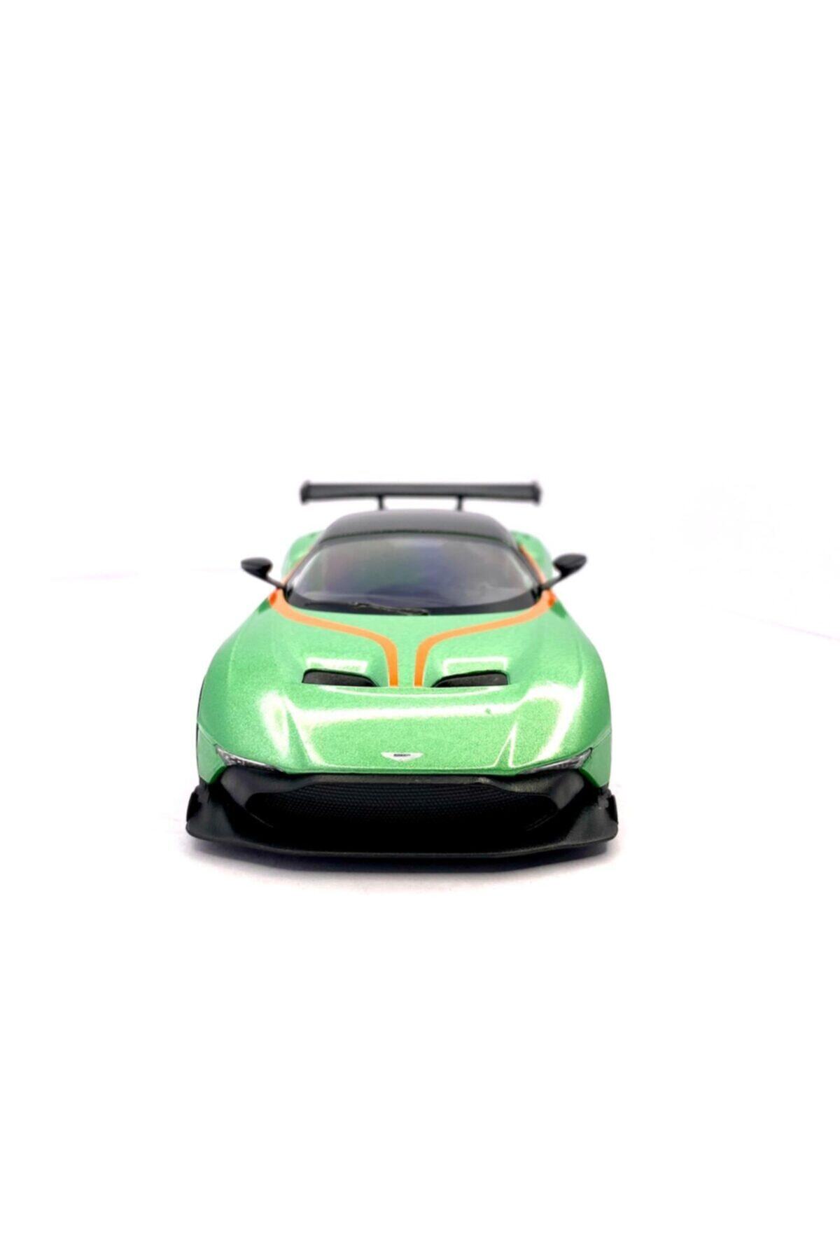 Kinsmart Çek Bırak Aston Martin Vulcan Desenli ( Yeşil )