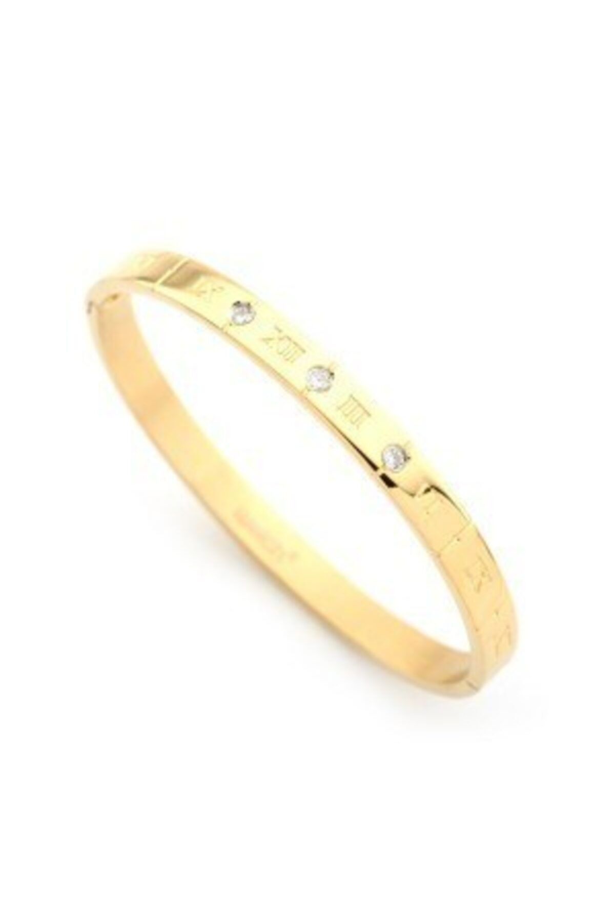 WelchGold Roma Rakamlı Erkek Çelik Bileklik