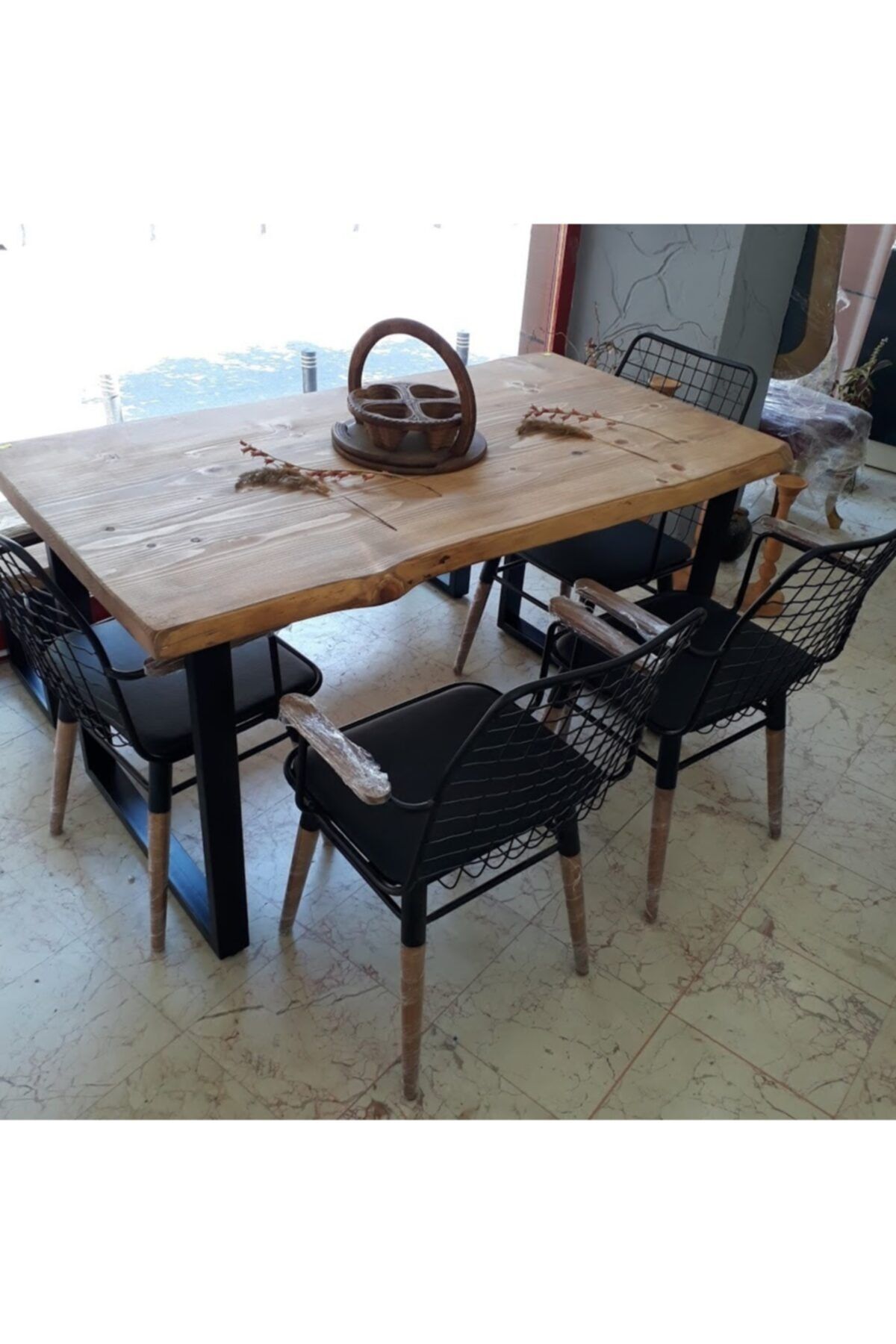 ALTAN HOME Ceviz Kütük Masa