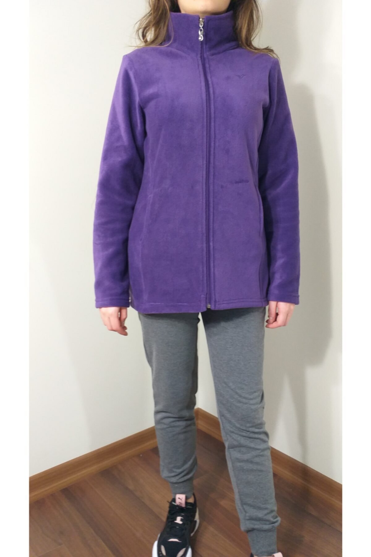 anger Kadın Fermuarlı Polar