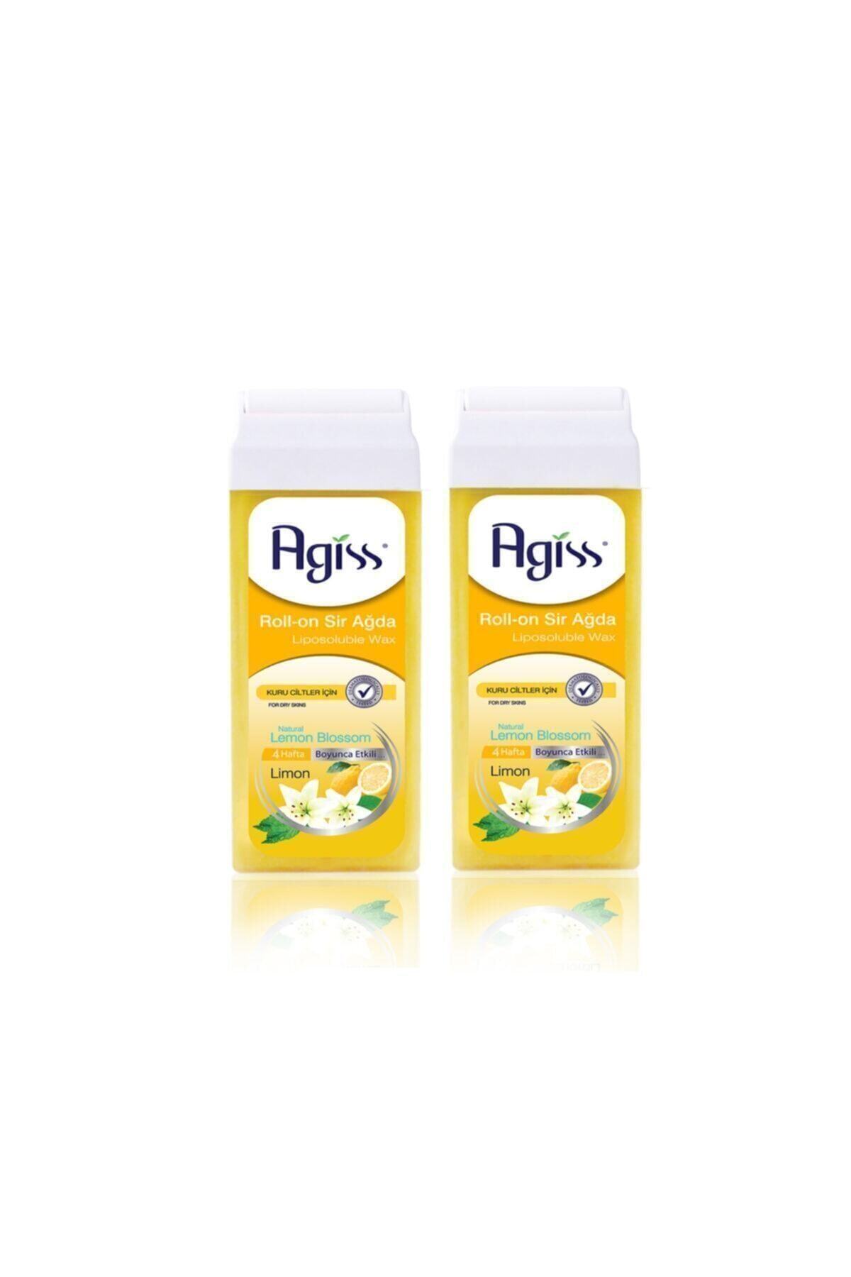 Orjinal merkez 2 Adet Agiss Roll On Kartuş Sir Ağda Kuru Ciltler Için Limon