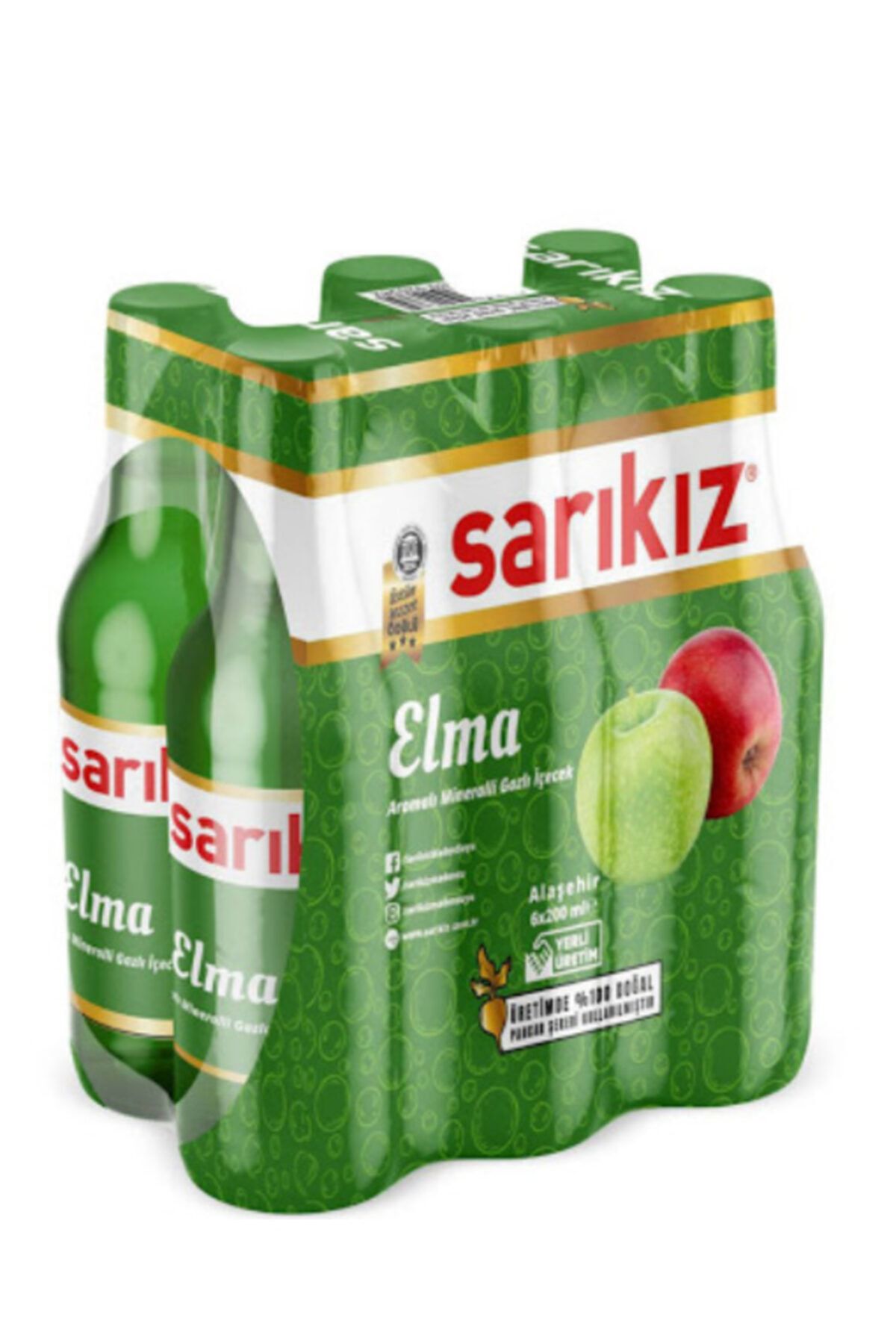 Sarıkız Elma Aromalı Maden Suyu 200ml