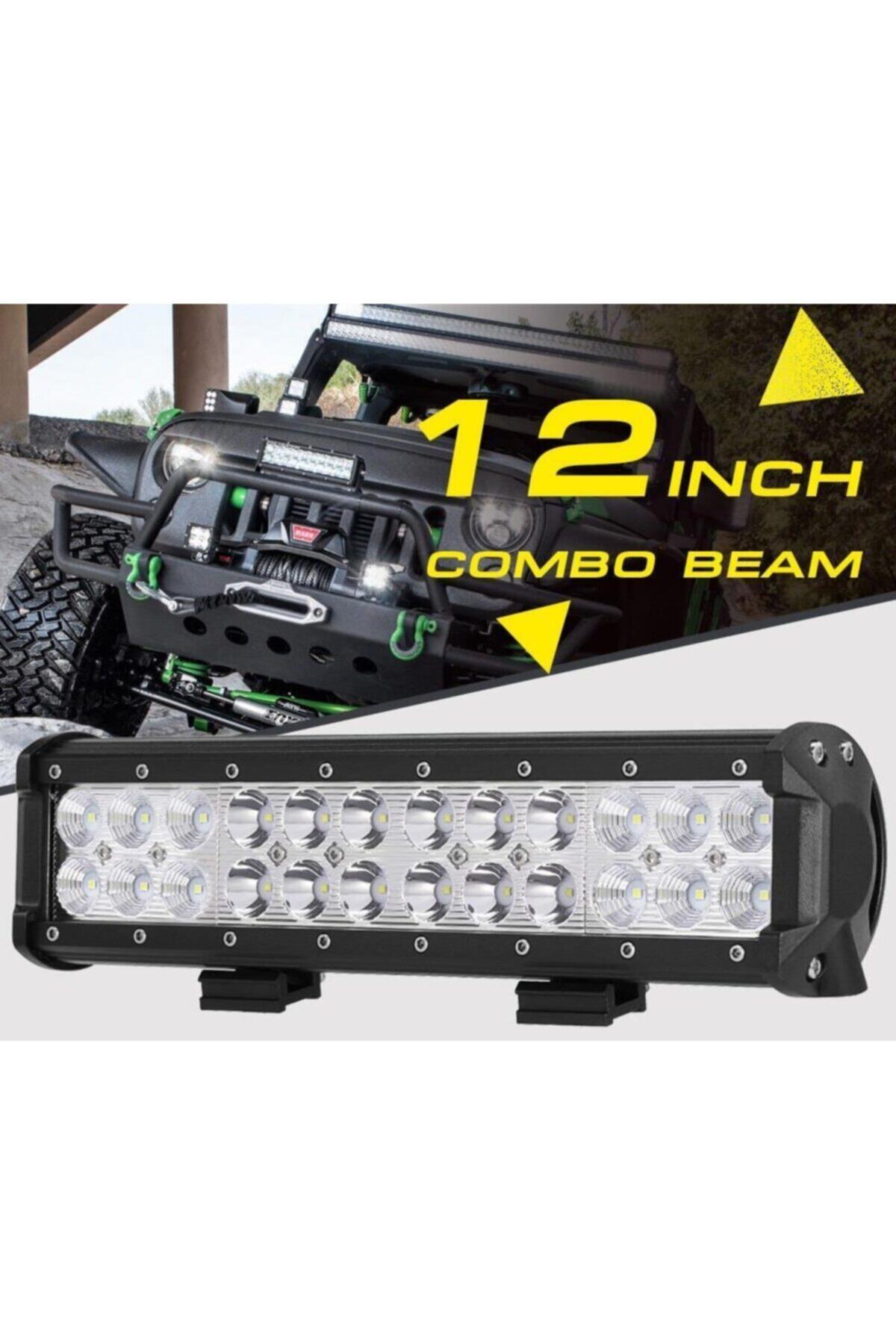 Techmaster 72W 24 Led Off Road Sis Gündüz Farı Lambası Projektör Beyaz Işık